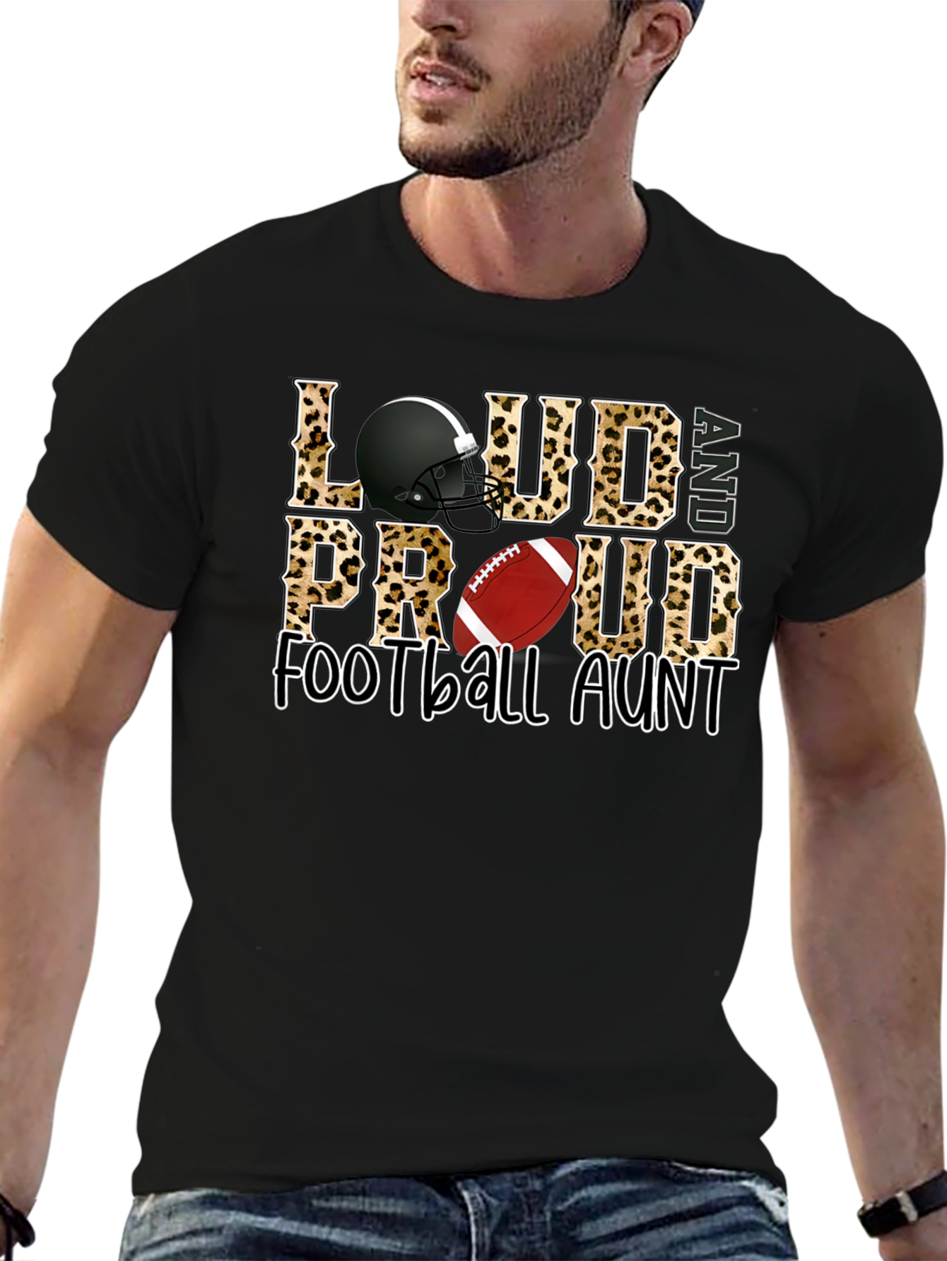 Loud and Proud Football Aunt T-Shirt
