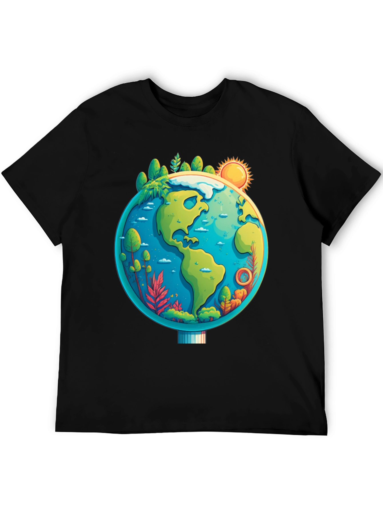 Eco-Friendly Earth Graphic Tee - Unisex