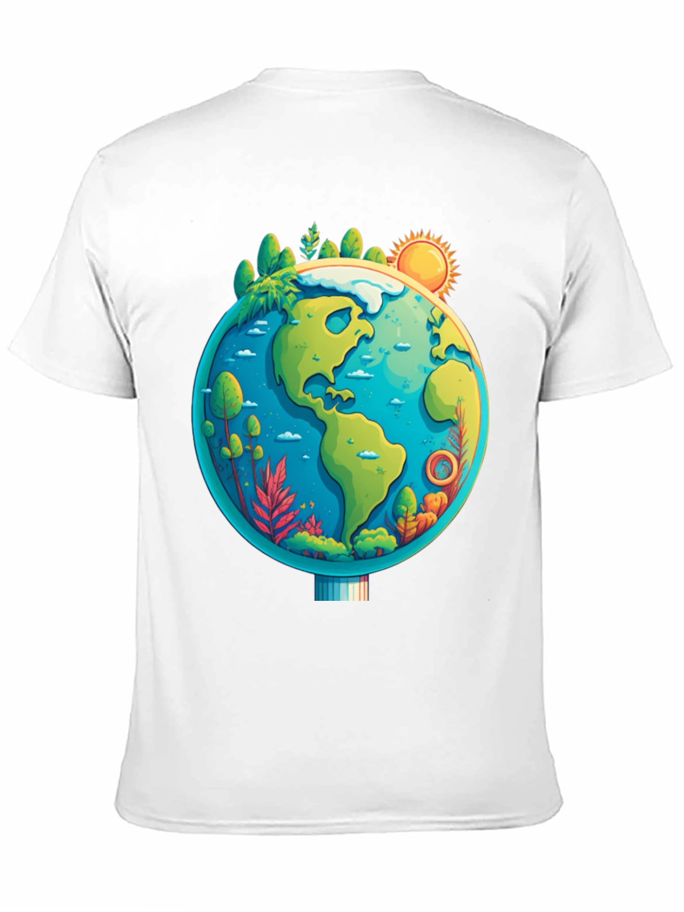 Eco-Friendly Earth Graphic Tee - Unisex