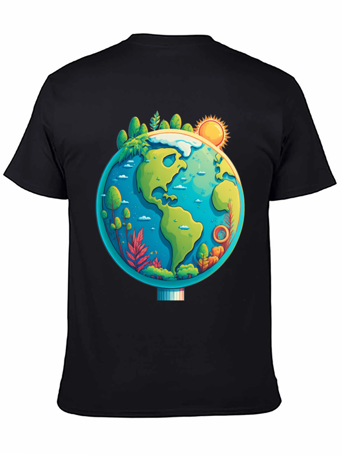 Eco-Friendly Earth Graphic Tee - Unisex