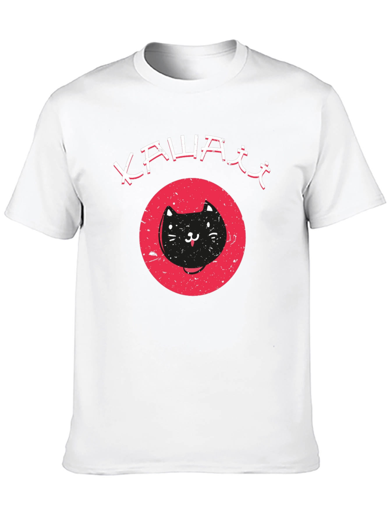 Kawaii Cat Graphic Tee - Cute Black T-Shirt