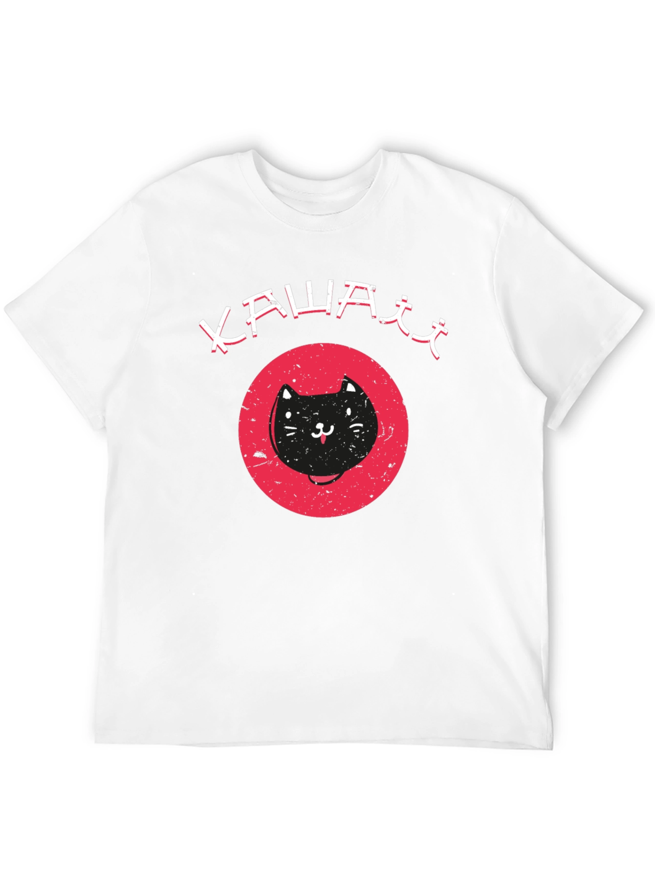 Kawaii Cat Graphic Tee - Cute Black T-Shirt