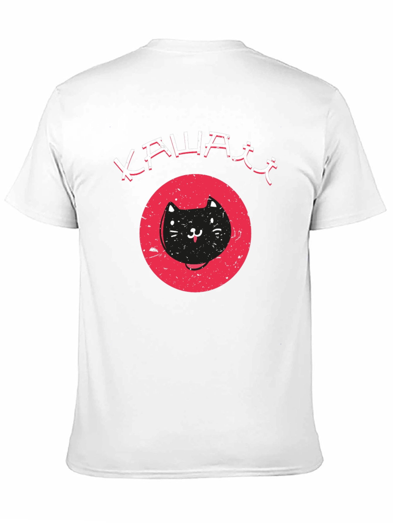 Kawaii Cat Graphic Tee - Cute Black T-Shirt
