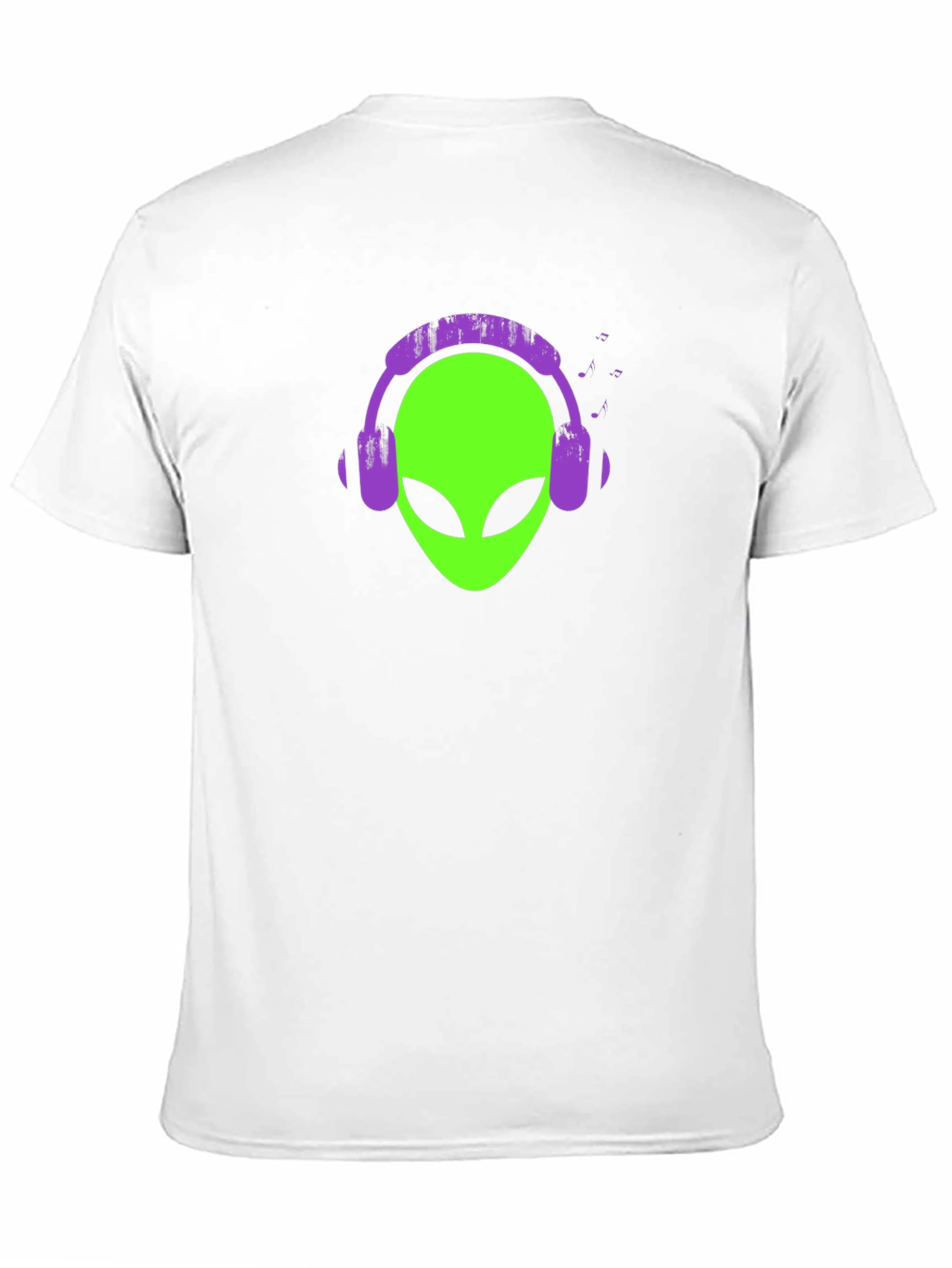 Alien Headphone T-Shirt - Black Tee