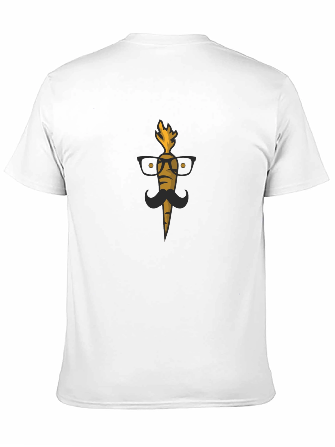 Mens Funny Carrot Graphic Tee - Black