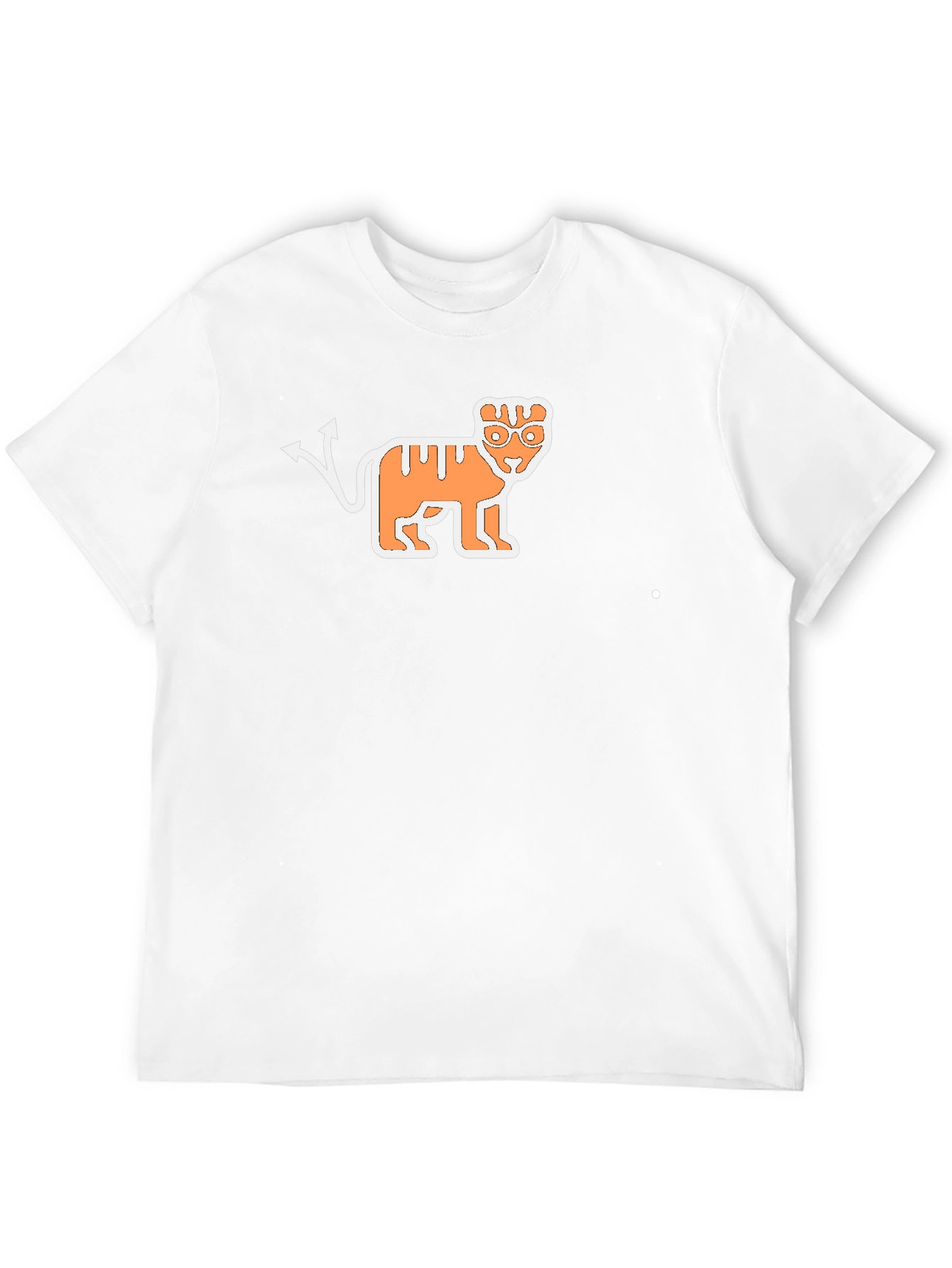 Devil Tiger Graphic Black T-Shirt