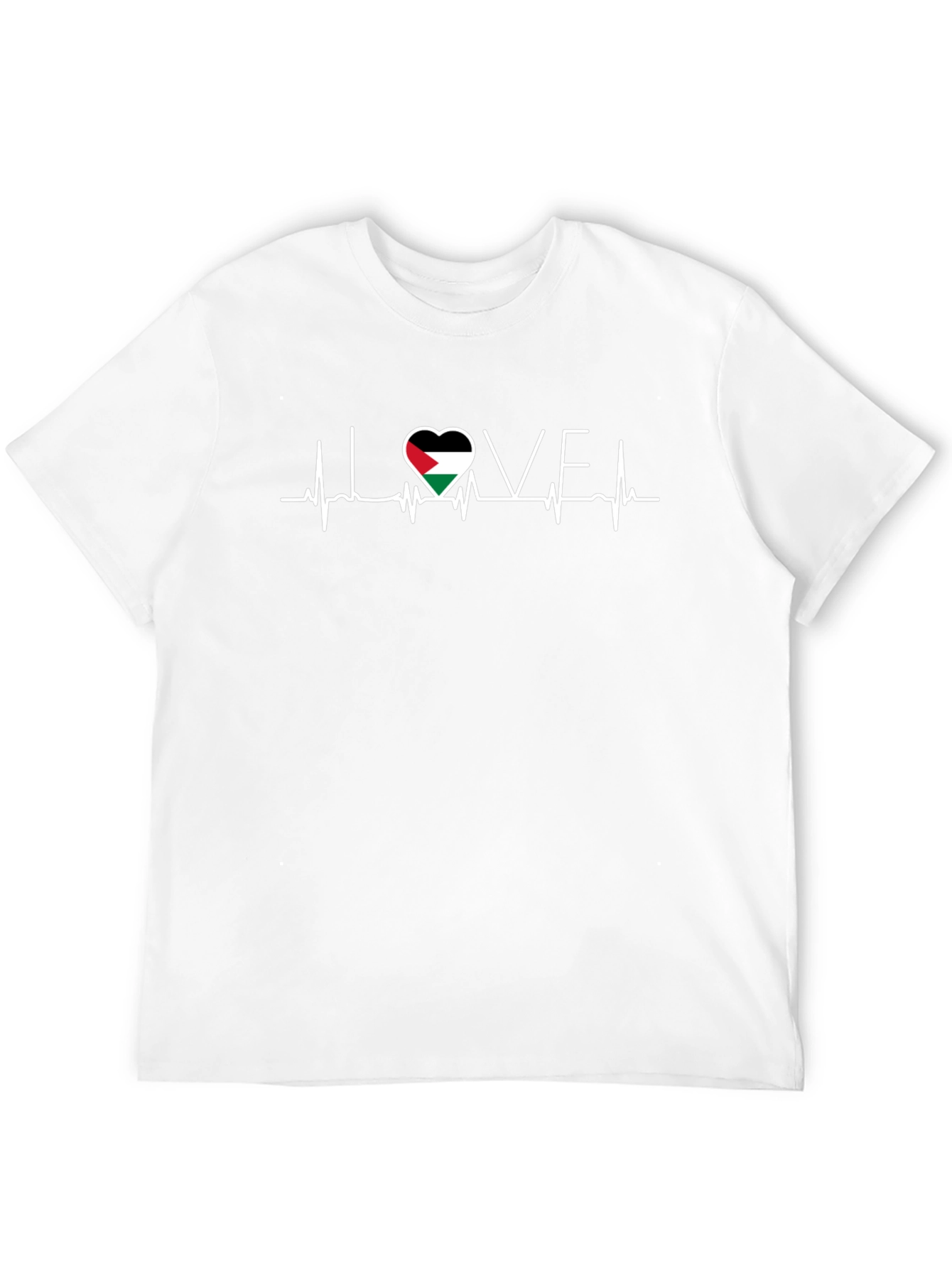 Palestine Love Heartbeat T-Shirt