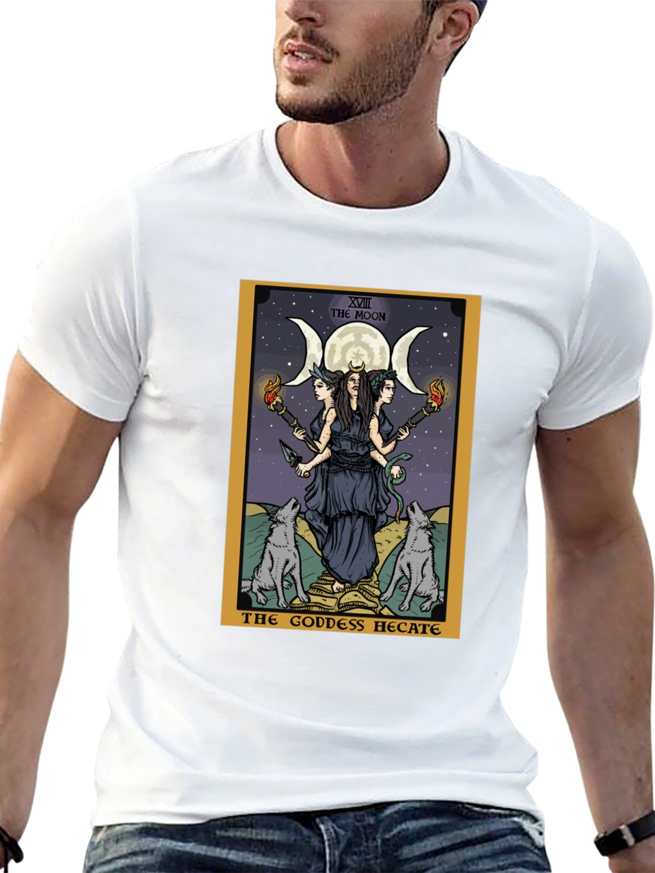 Hecate Tarot Card Graphic T-Shirt - Witchcraft Tee