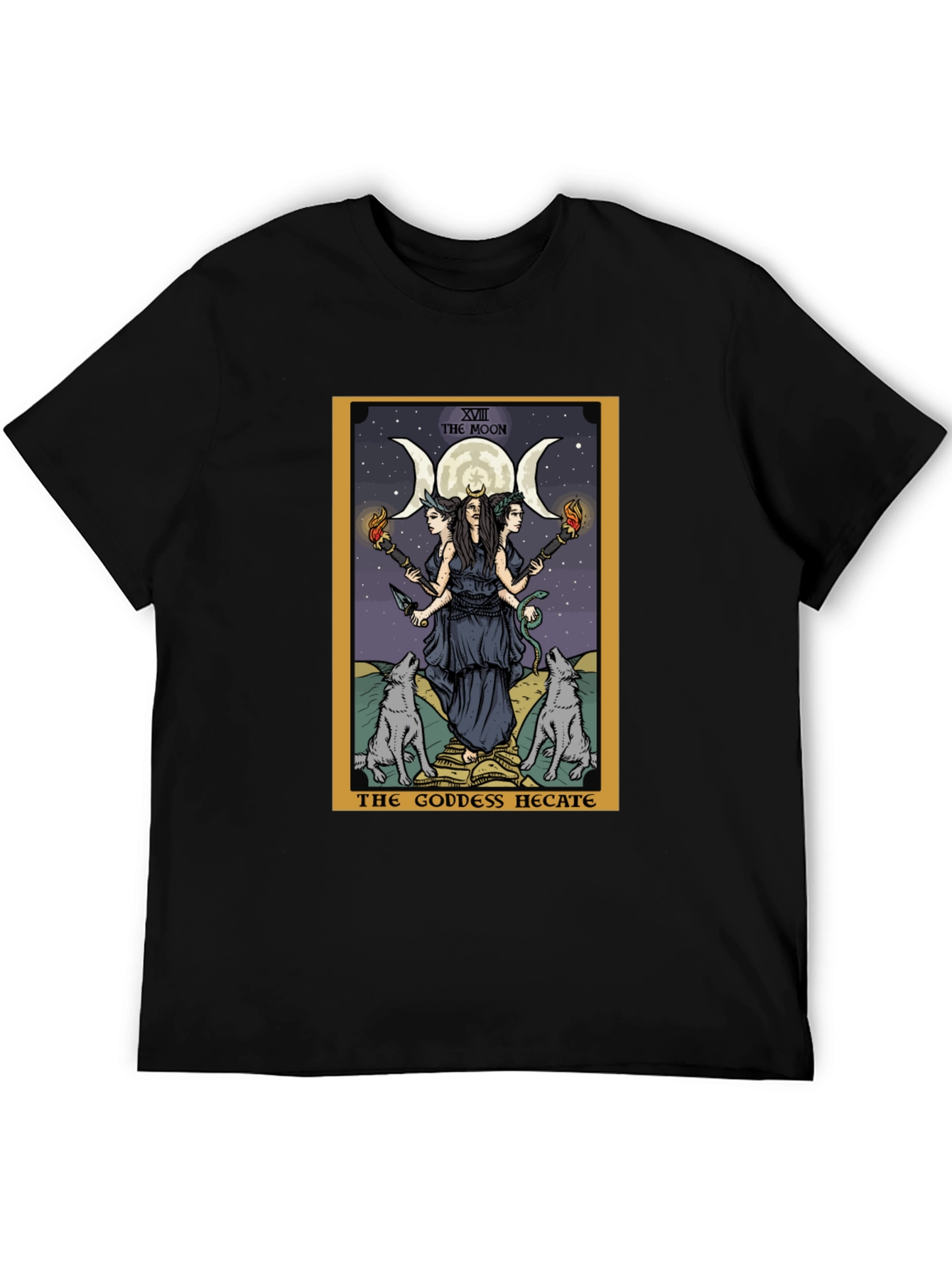 Hecate Tarot Card Graphic T-Shirt - Witchcraft Tee
