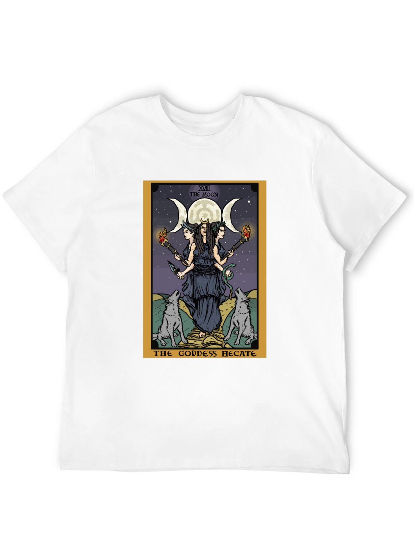 Hecate Tarot Card Graphic T-Shirt - Witchcraft Tee