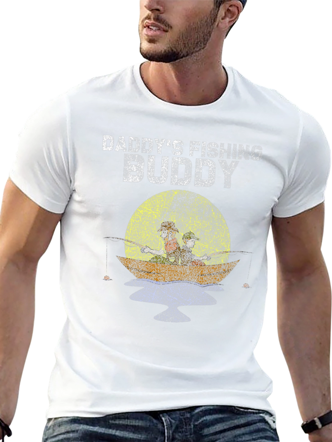 Daddys Fishing Buddy T-Shirt - Black