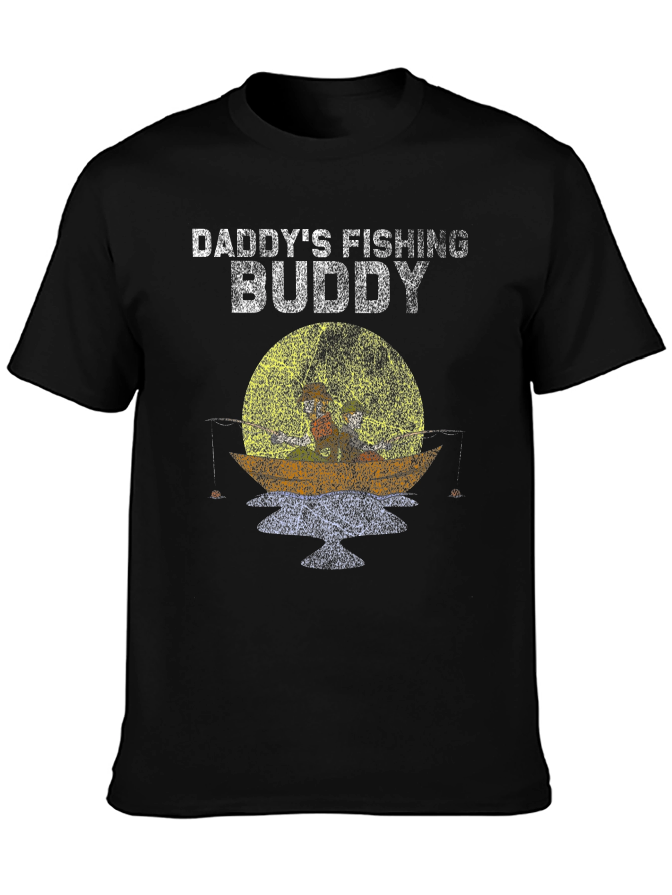 Daddys Fishing Buddy T-Shirt - Black