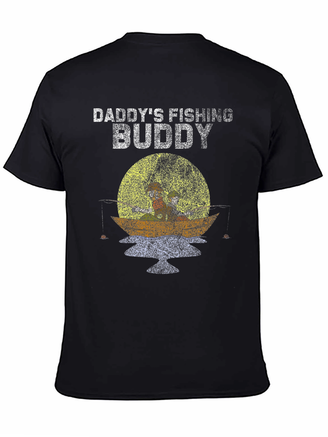 Daddys Fishing Buddy T-Shirt - Black