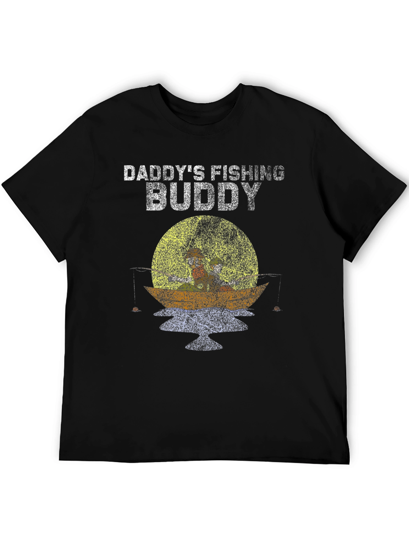 Daddys Fishing Buddy T-Shirt - Black