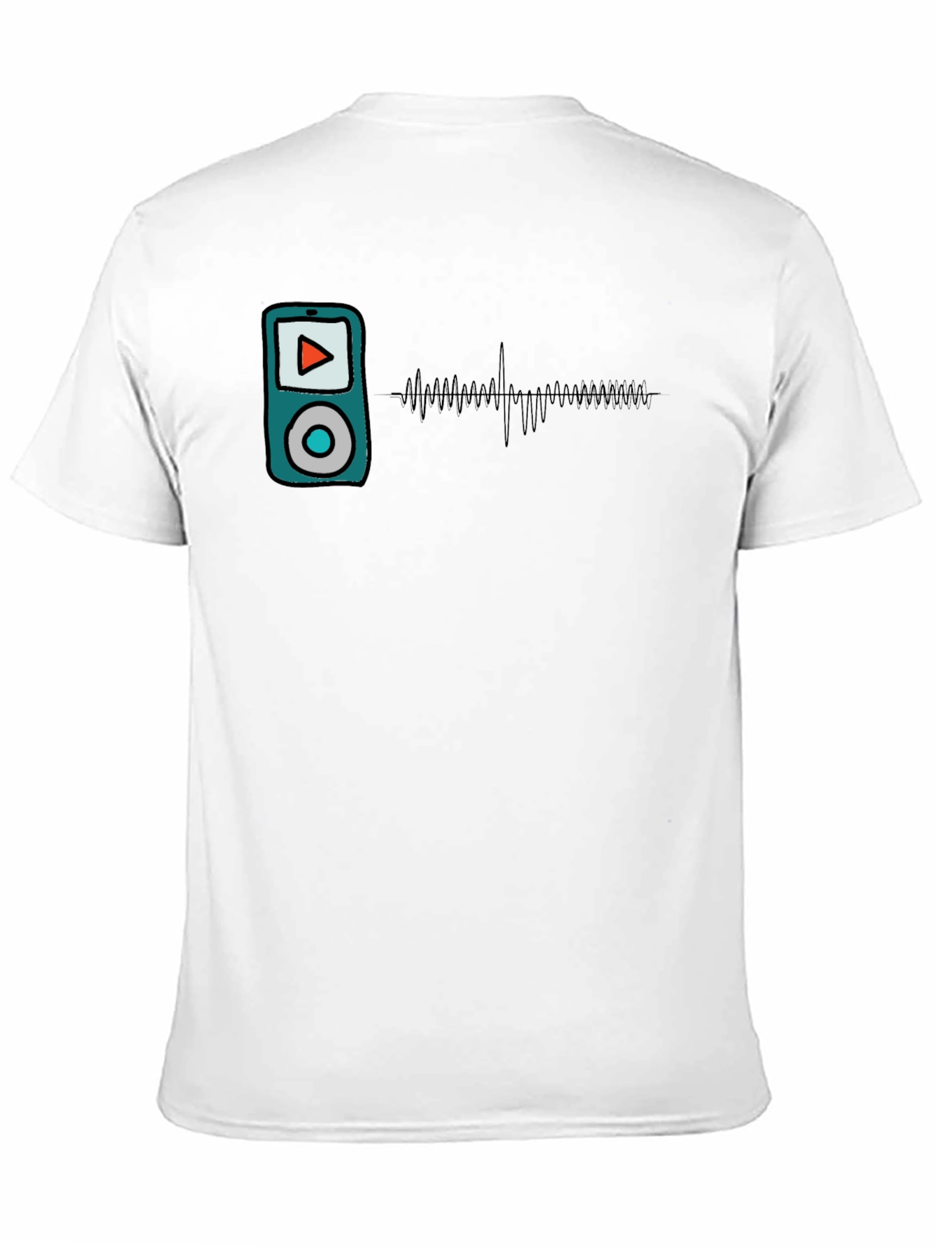Music Player Graphic T-Shirt - Modern Style