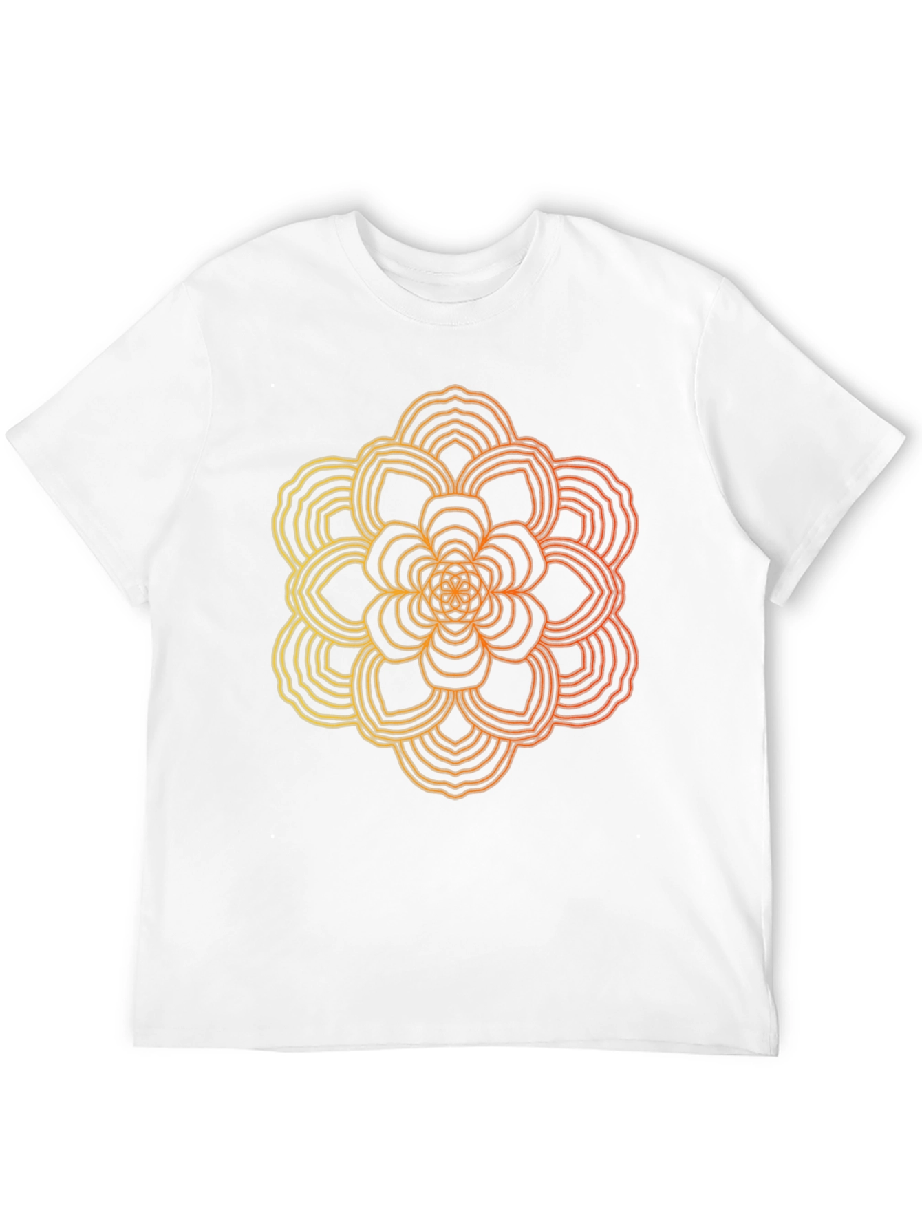 Geometric Mandala Black T-Shirt