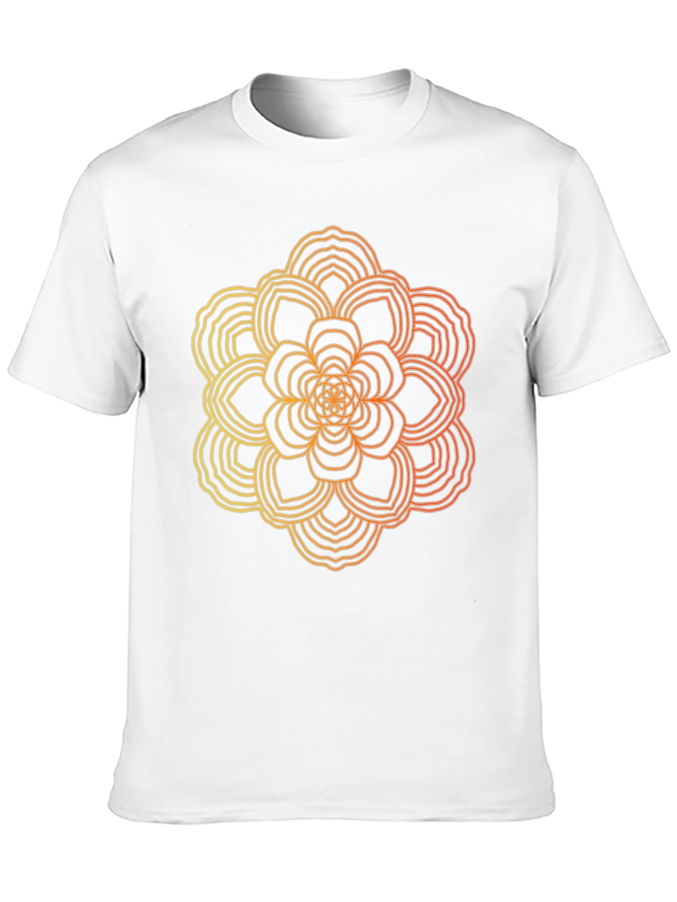 Geometric Mandala Black T-Shirt
