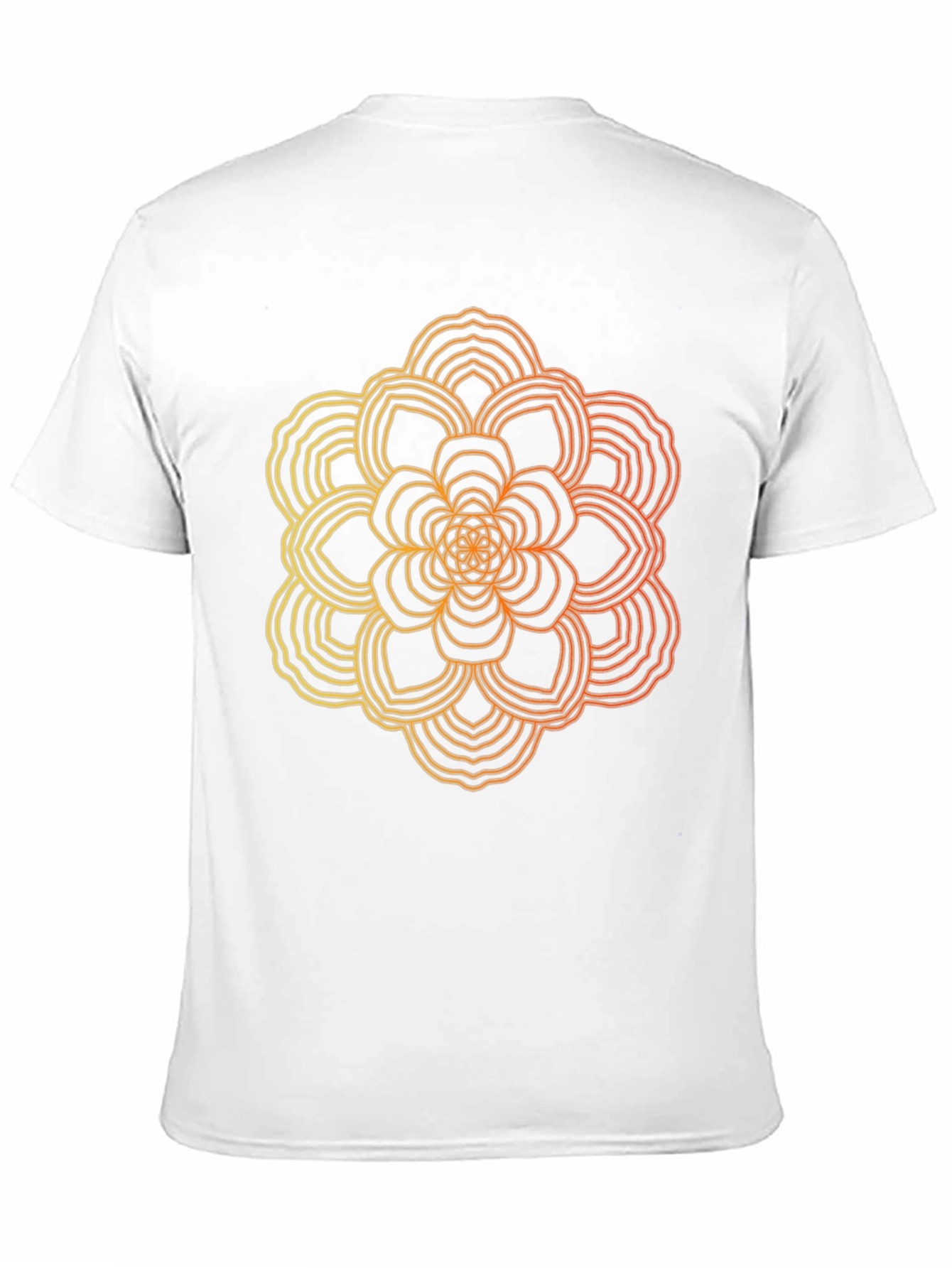 Geometric Mandala Black T-Shirt