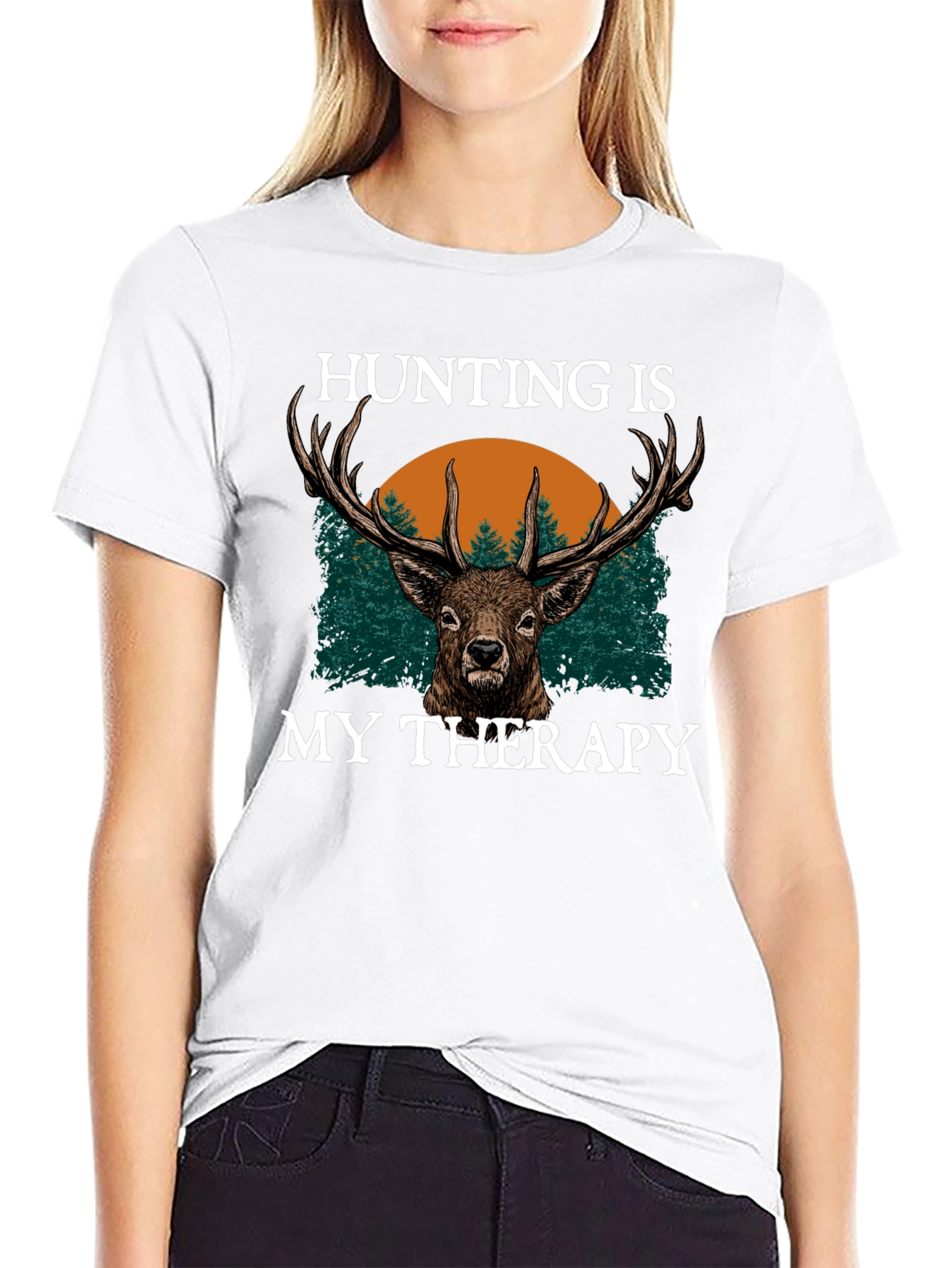 Hunting is My Therapy Graphic Tee