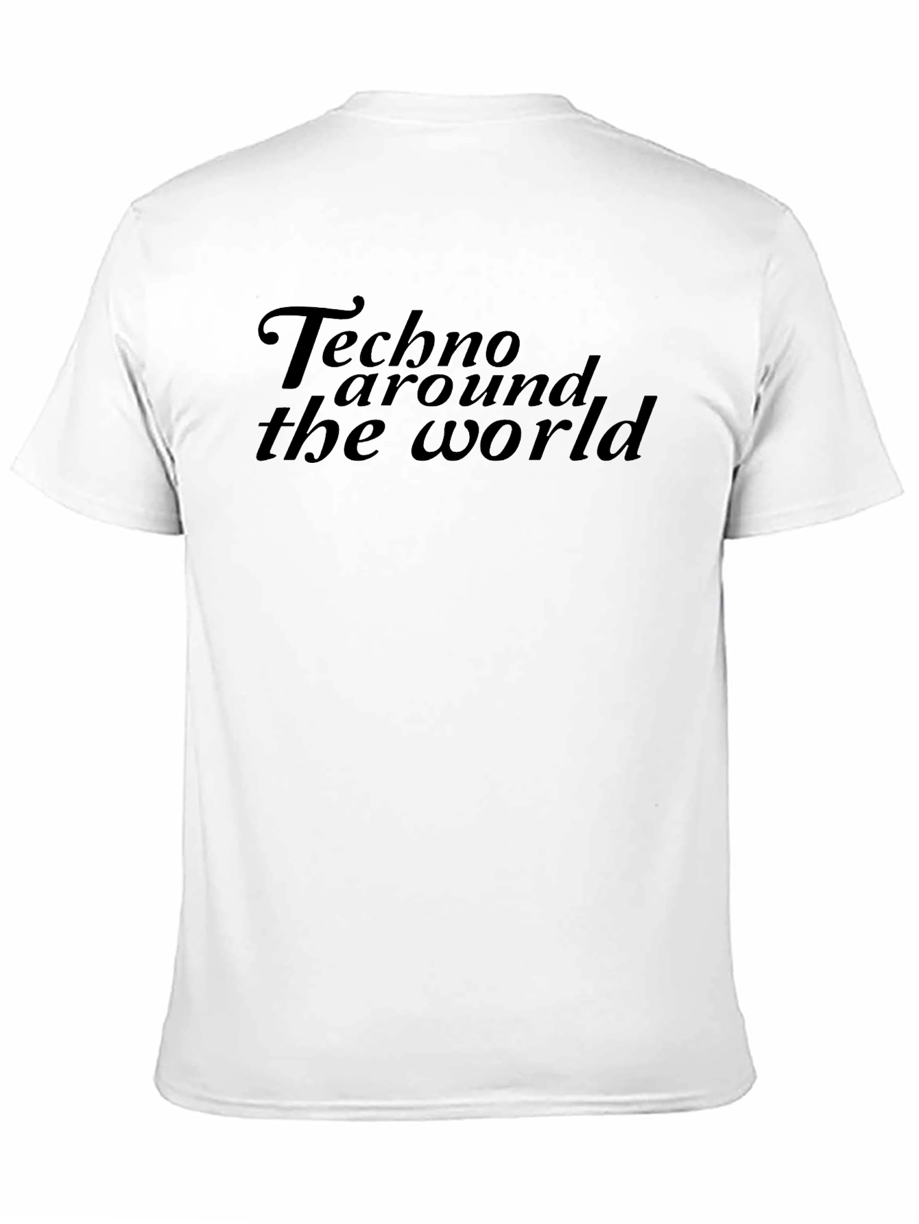 Techno Around The World Black T-Shirt