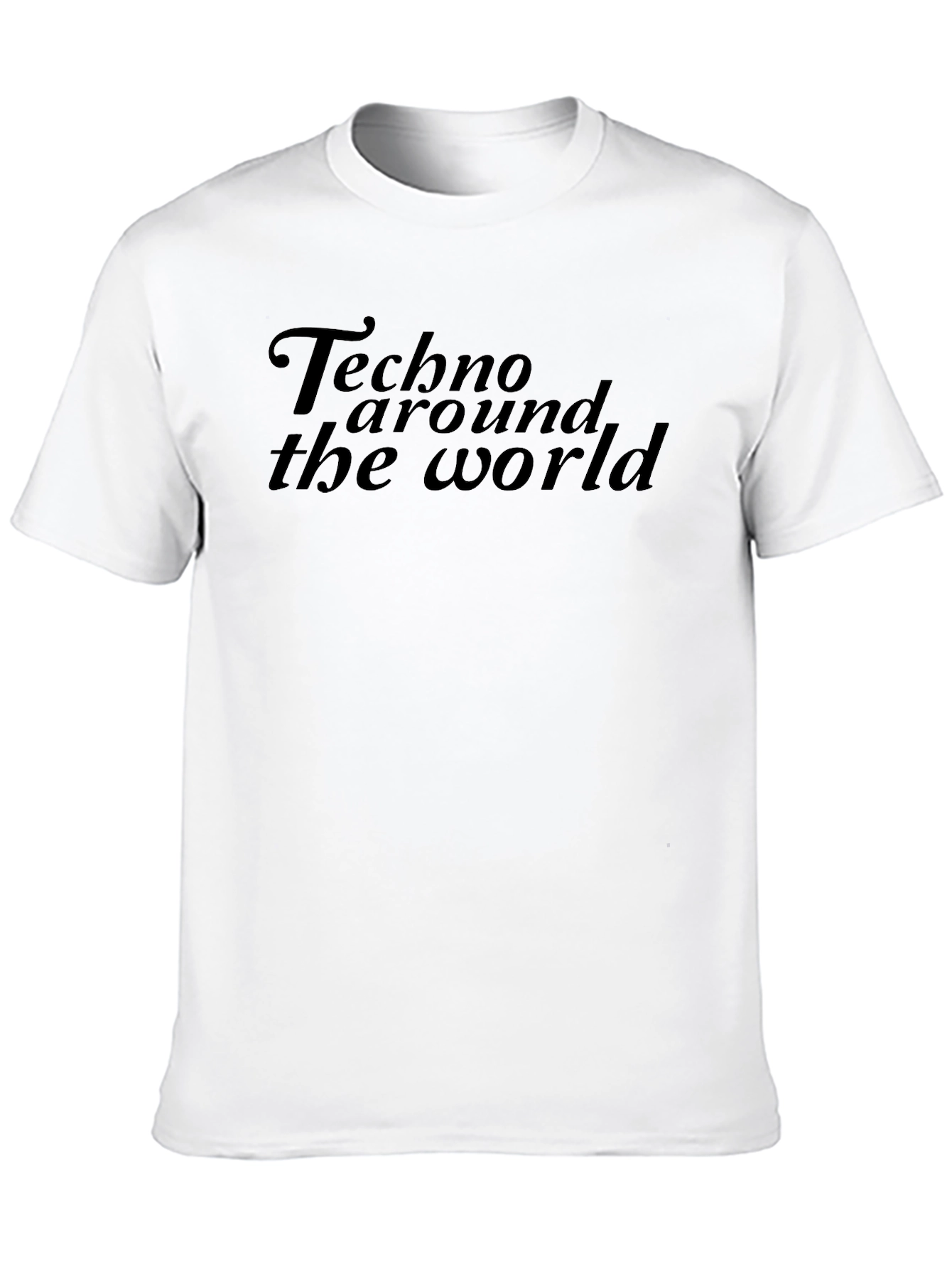 Techno Around The World Black T-Shirt