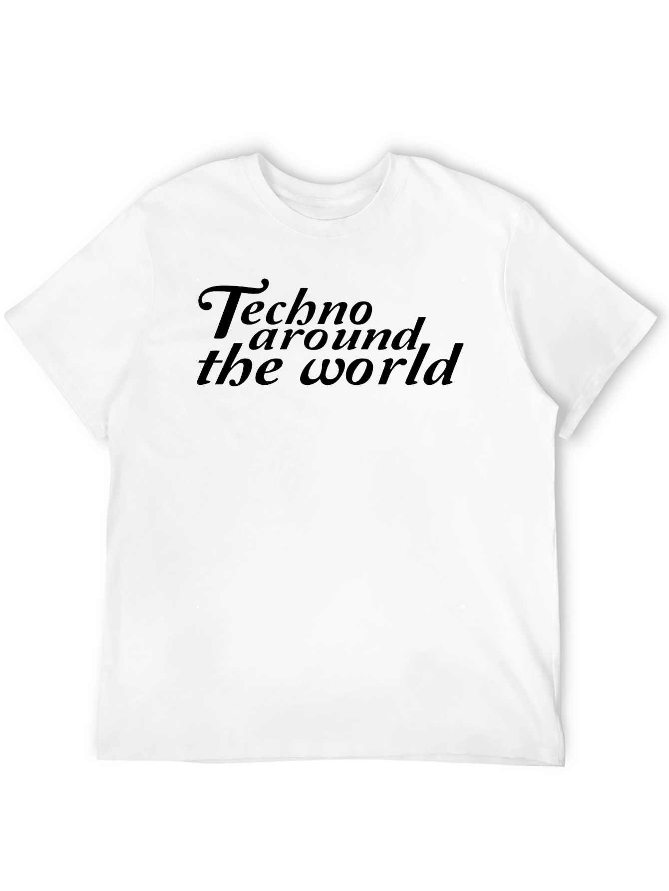 Techno Around The World Black T-Shirt