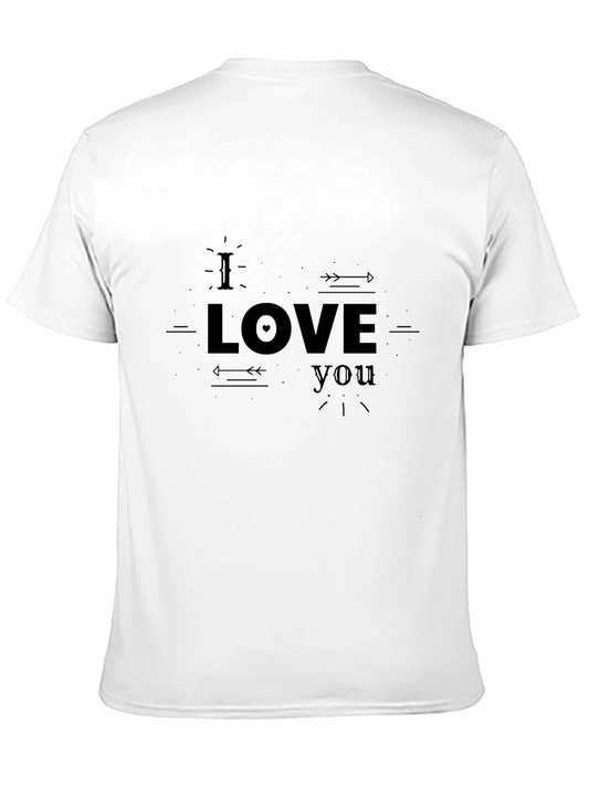 I Love You Black Graphic Tee