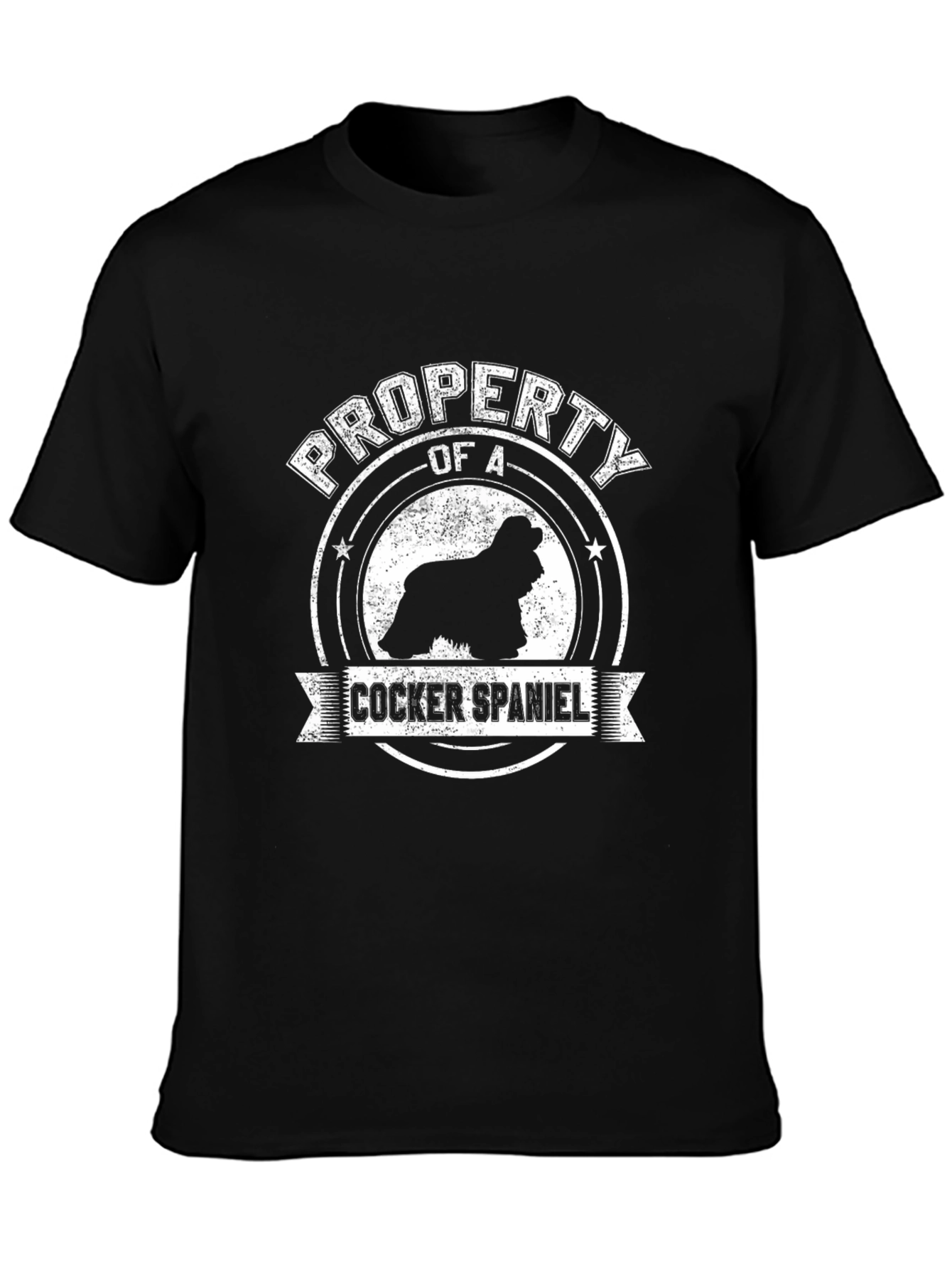 Property of a Cocker Spaniel Black T-Shirt