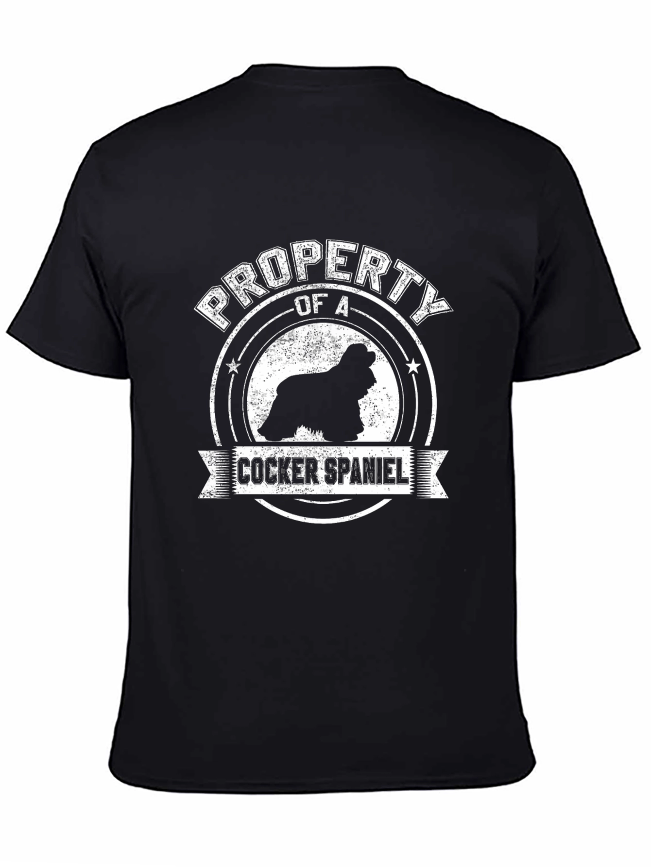 Property of a Cocker Spaniel Black T-Shirt