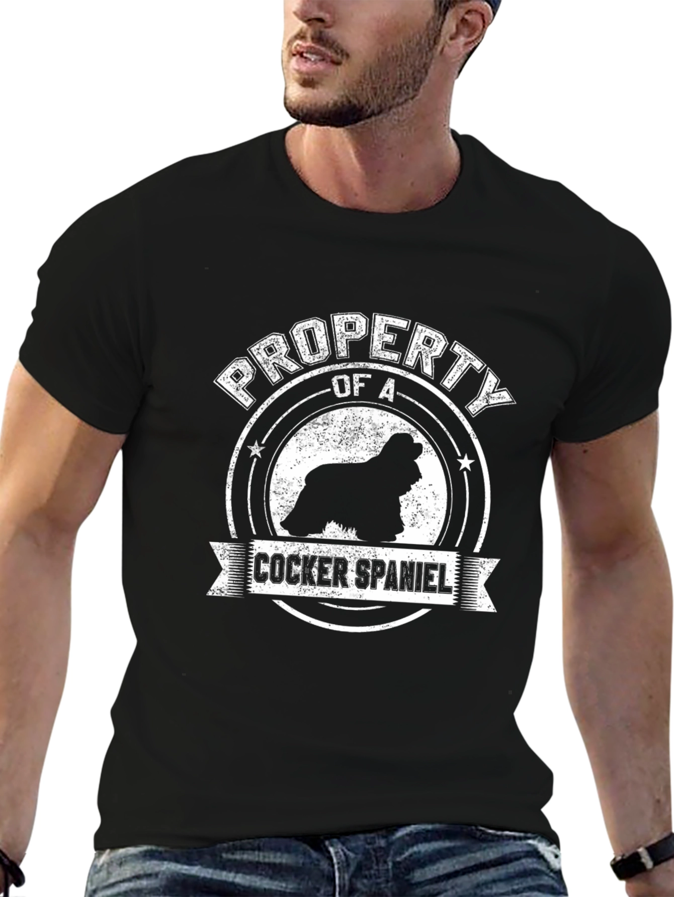 Property of a Cocker Spaniel Black T-Shirt