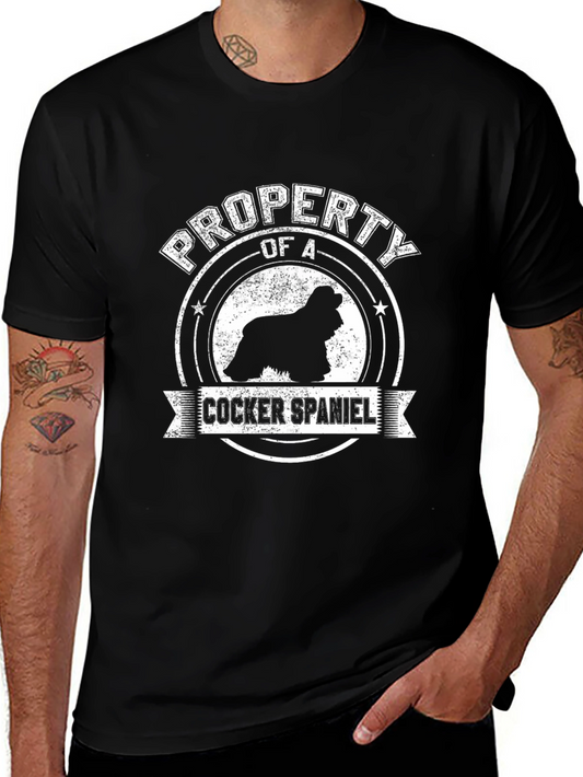 Property of a Cocker Spaniel Black T-Shirt