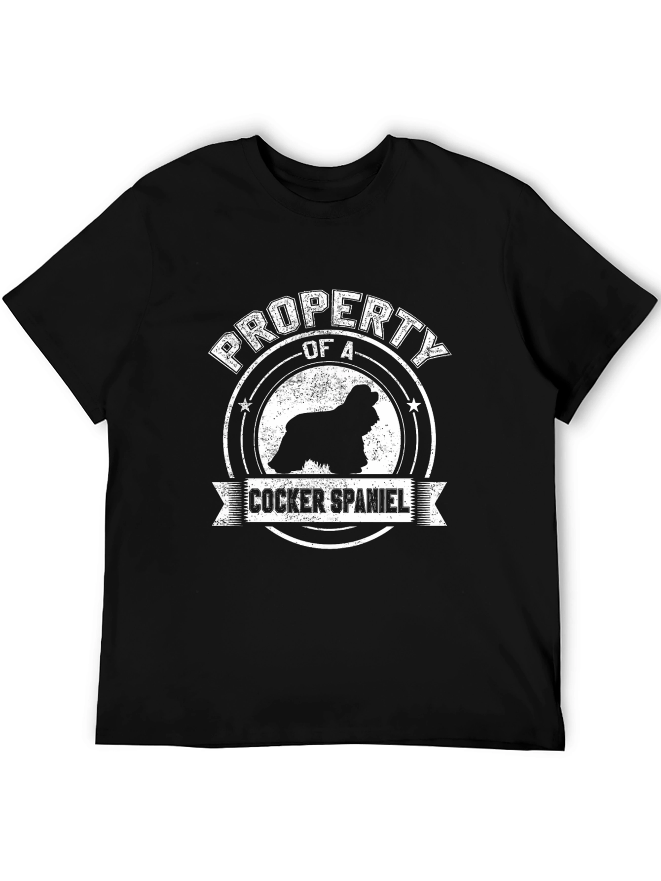 Property of a Cocker Spaniel Black T-Shirt