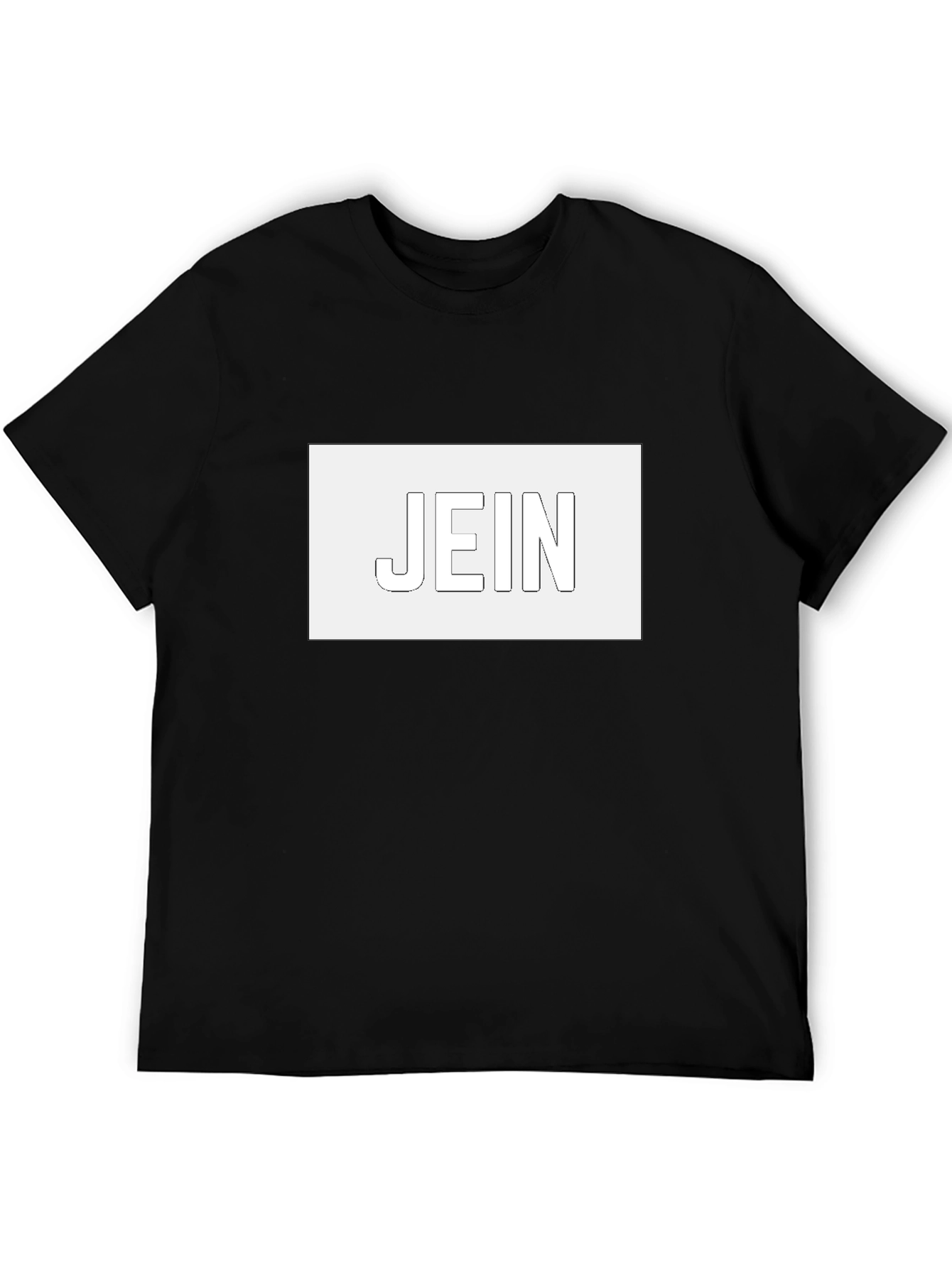 Minimalist Black T-Shirt - JEIN Outline Design