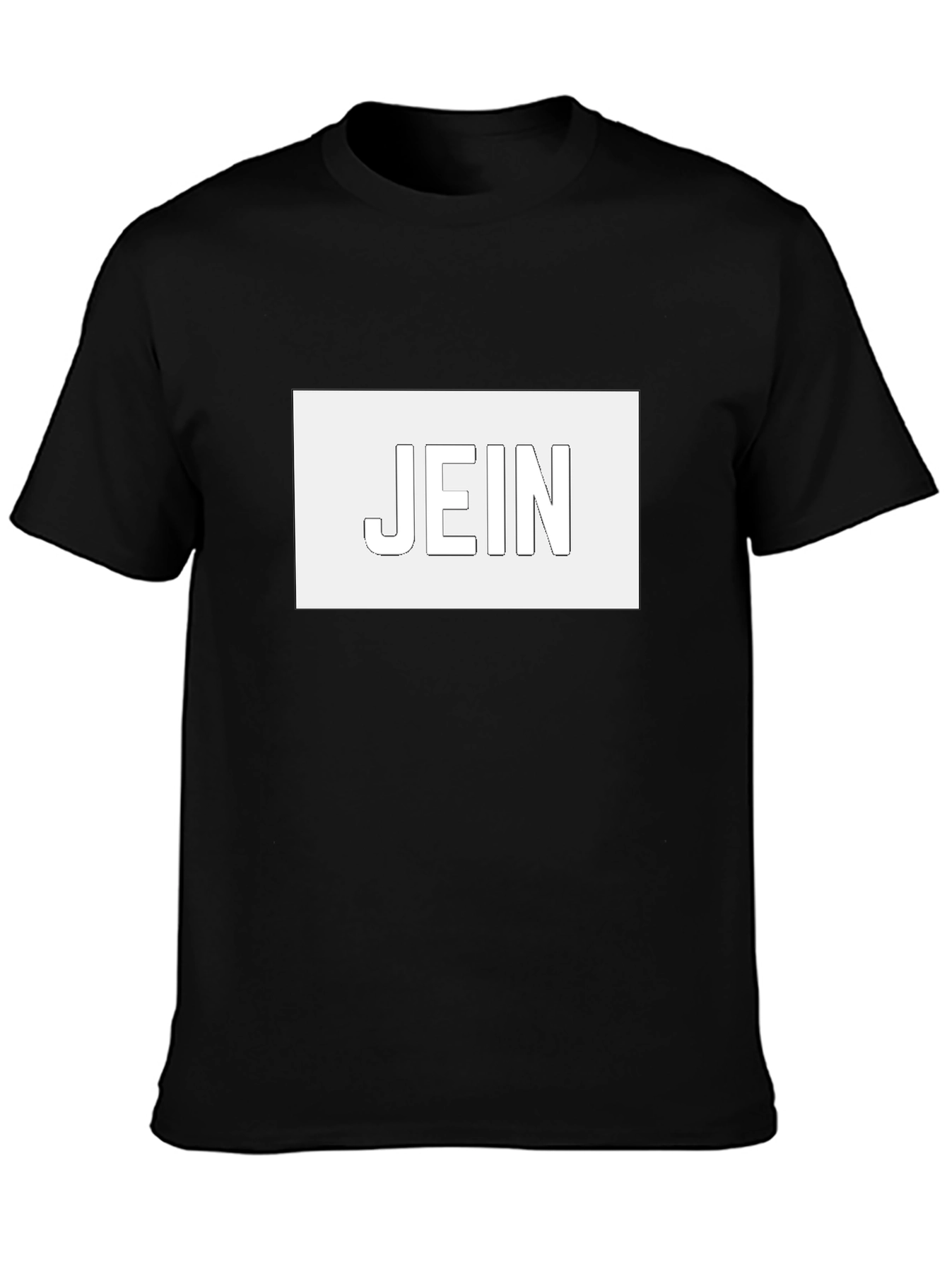 Minimalist Black T-Shirt - JEIN Outline Design