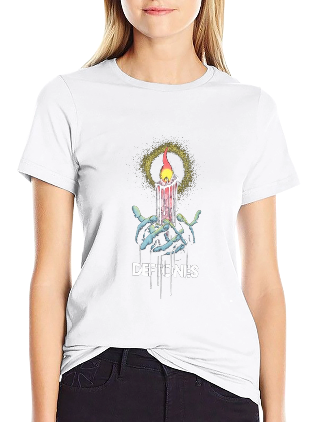 Deftones Candle T-Shirt - Black