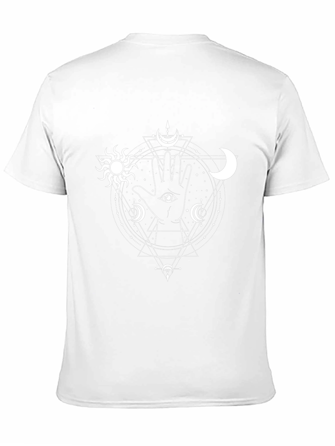 Mystic Hand Graphic Tee - Black Cotton Comfort