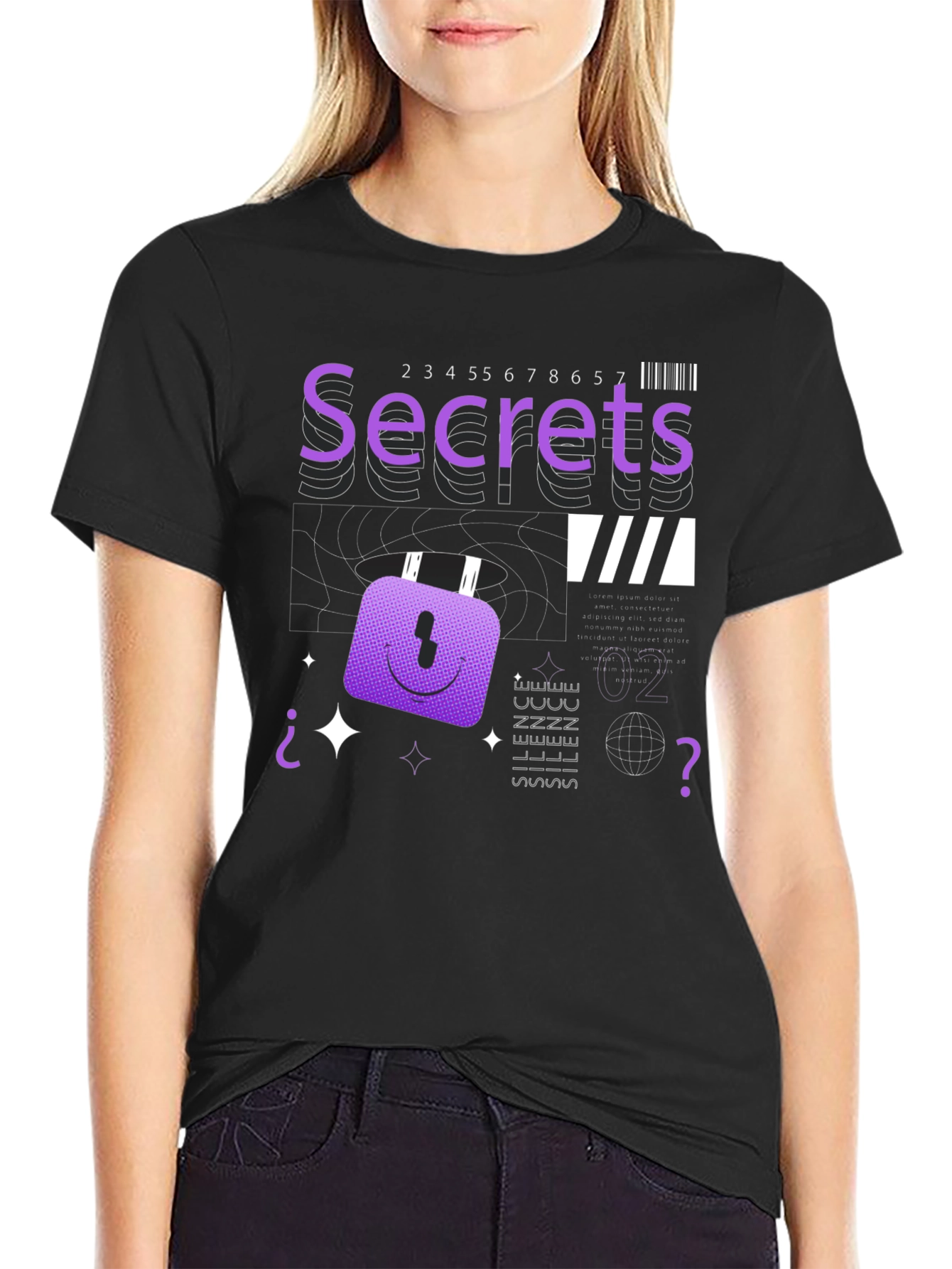 Secrets Graphic T-Shirt - Modern Aesthetic