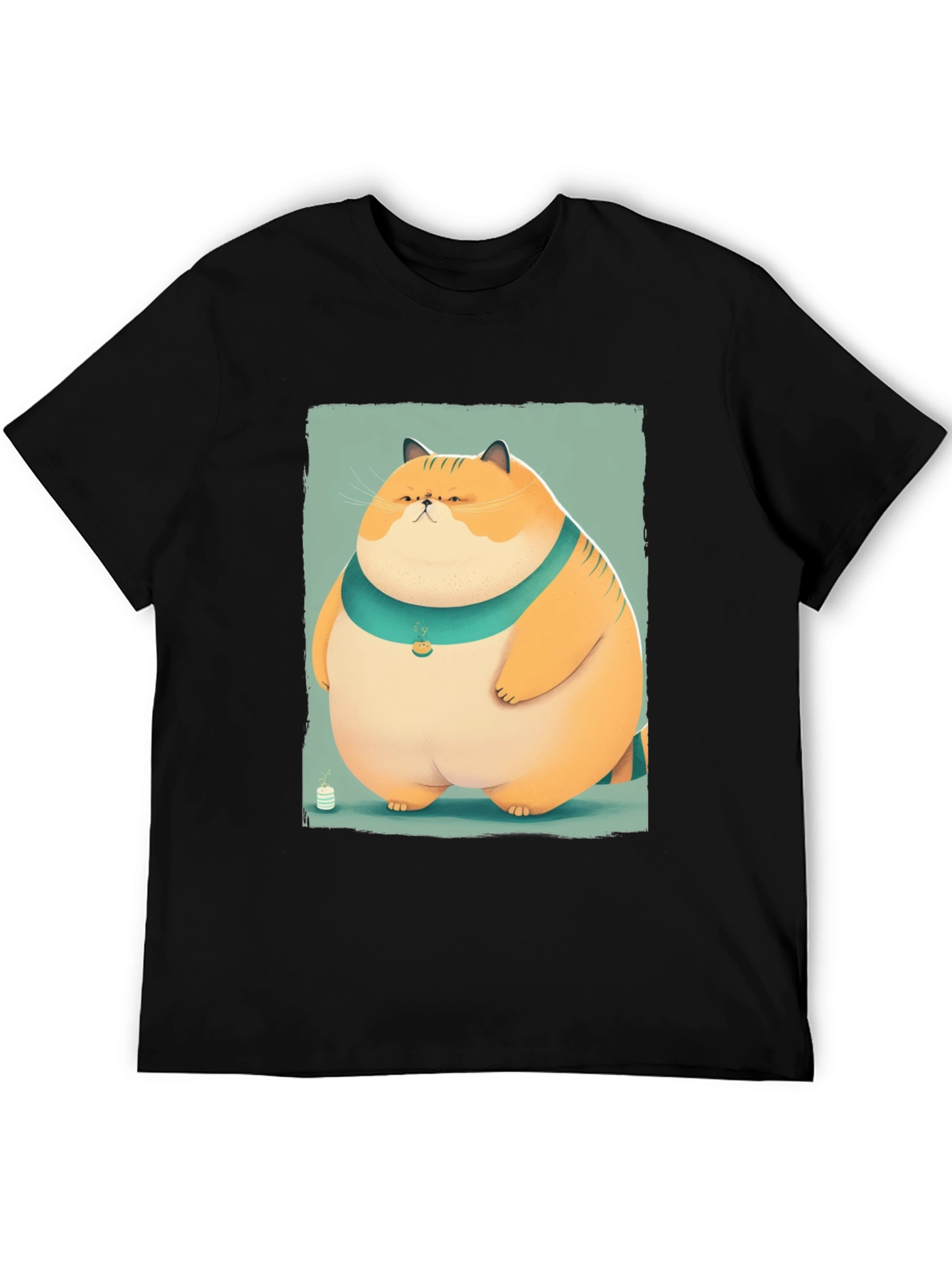 Cartoon Cat Graphic Tee - Unisex Soft Cotton T-Shirt