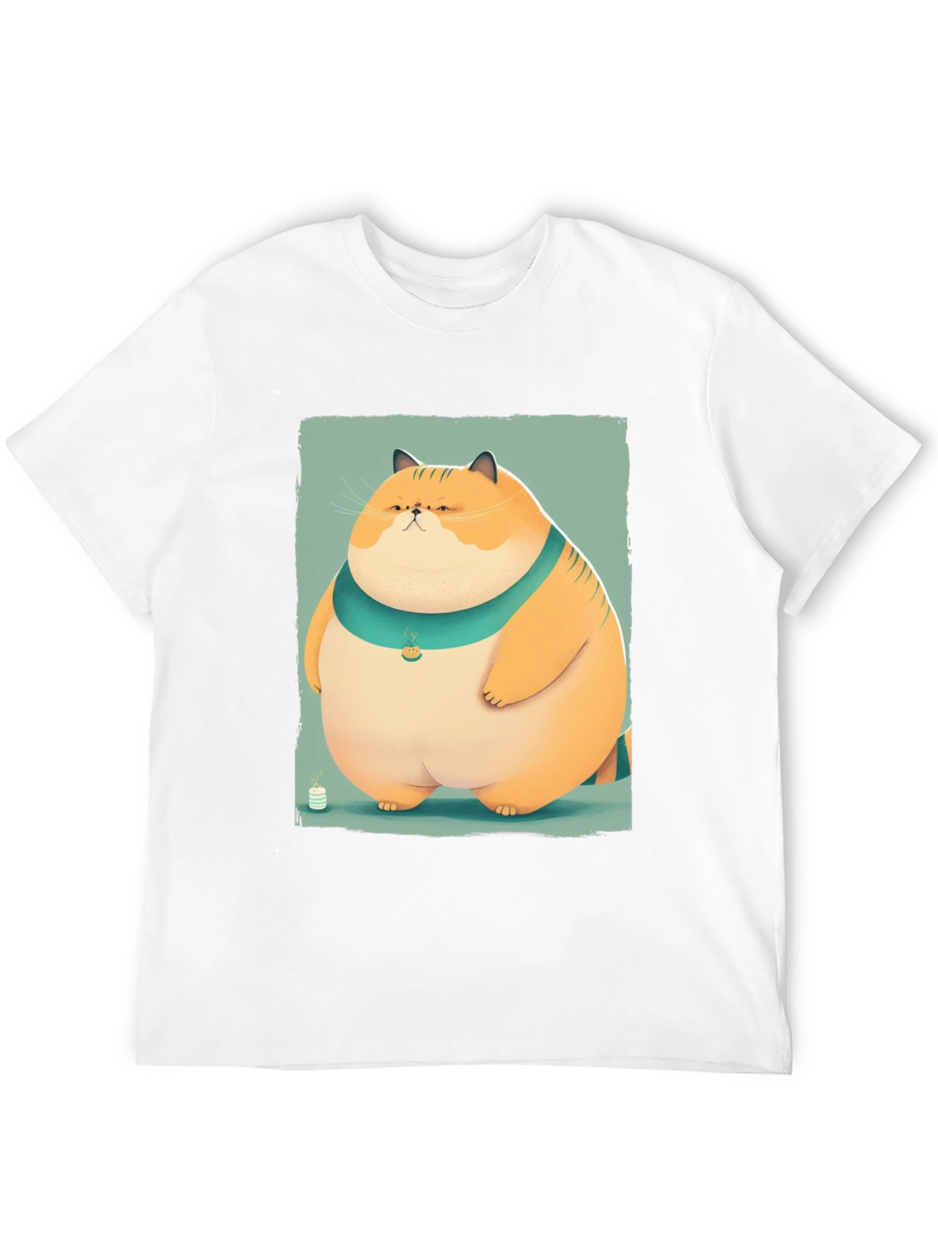 Cartoon Cat Graphic Tee - Unisex Soft Cotton T-Shirt