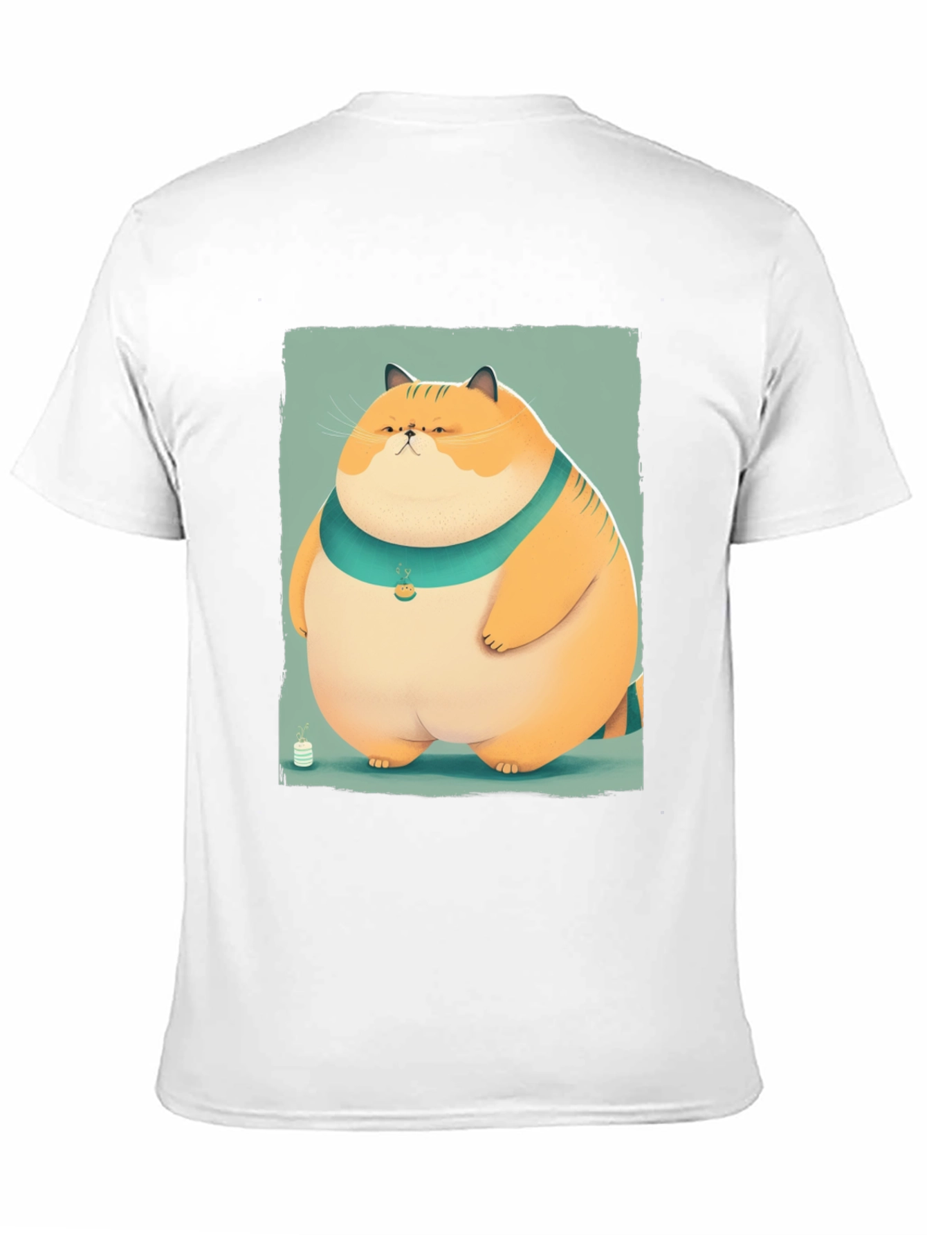 Cartoon Cat Graphic Tee - Unisex Soft Cotton T-Shirt
