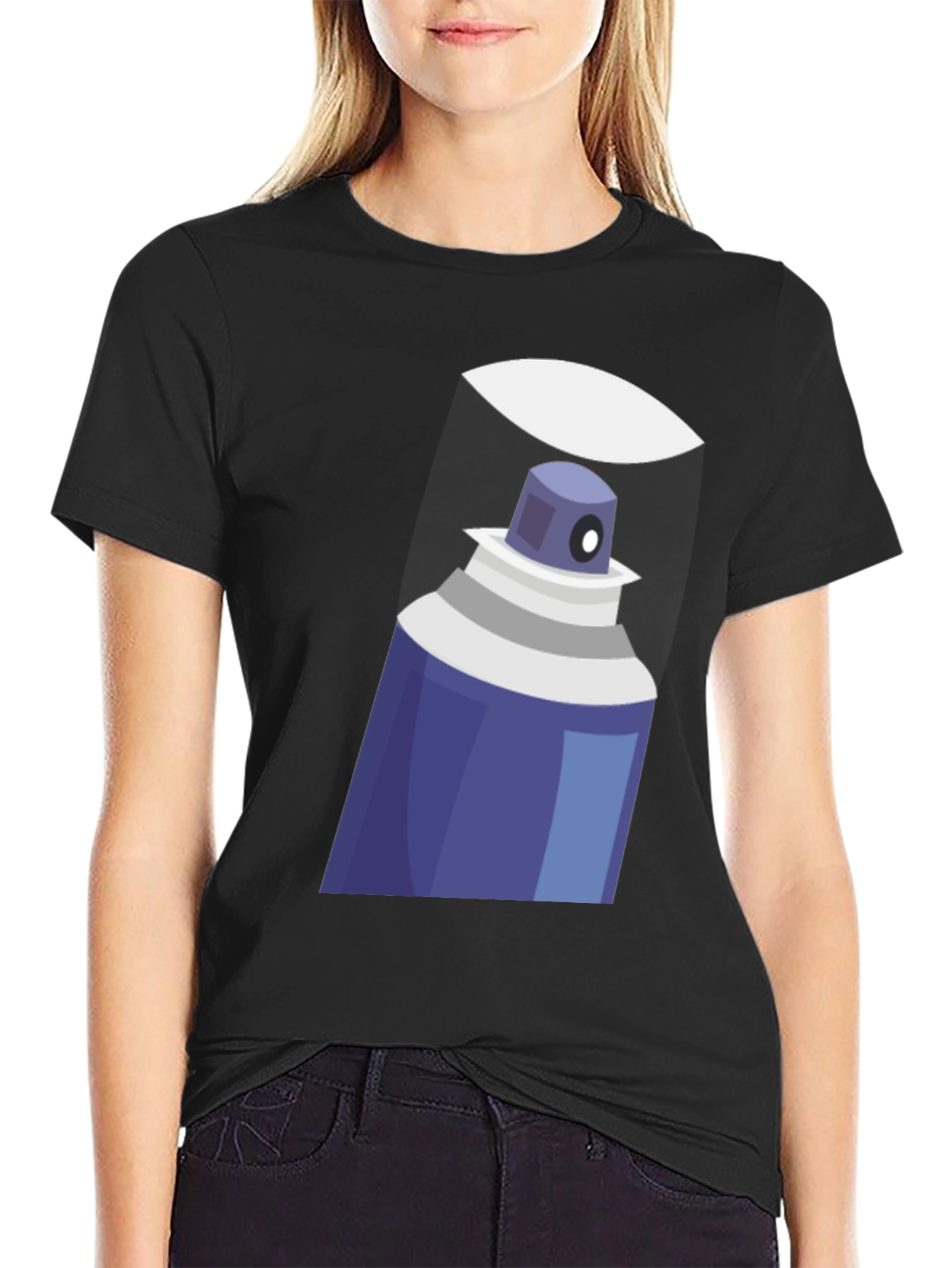 Spray Paint Graphic Tee - Cool Artistic T-Shirt