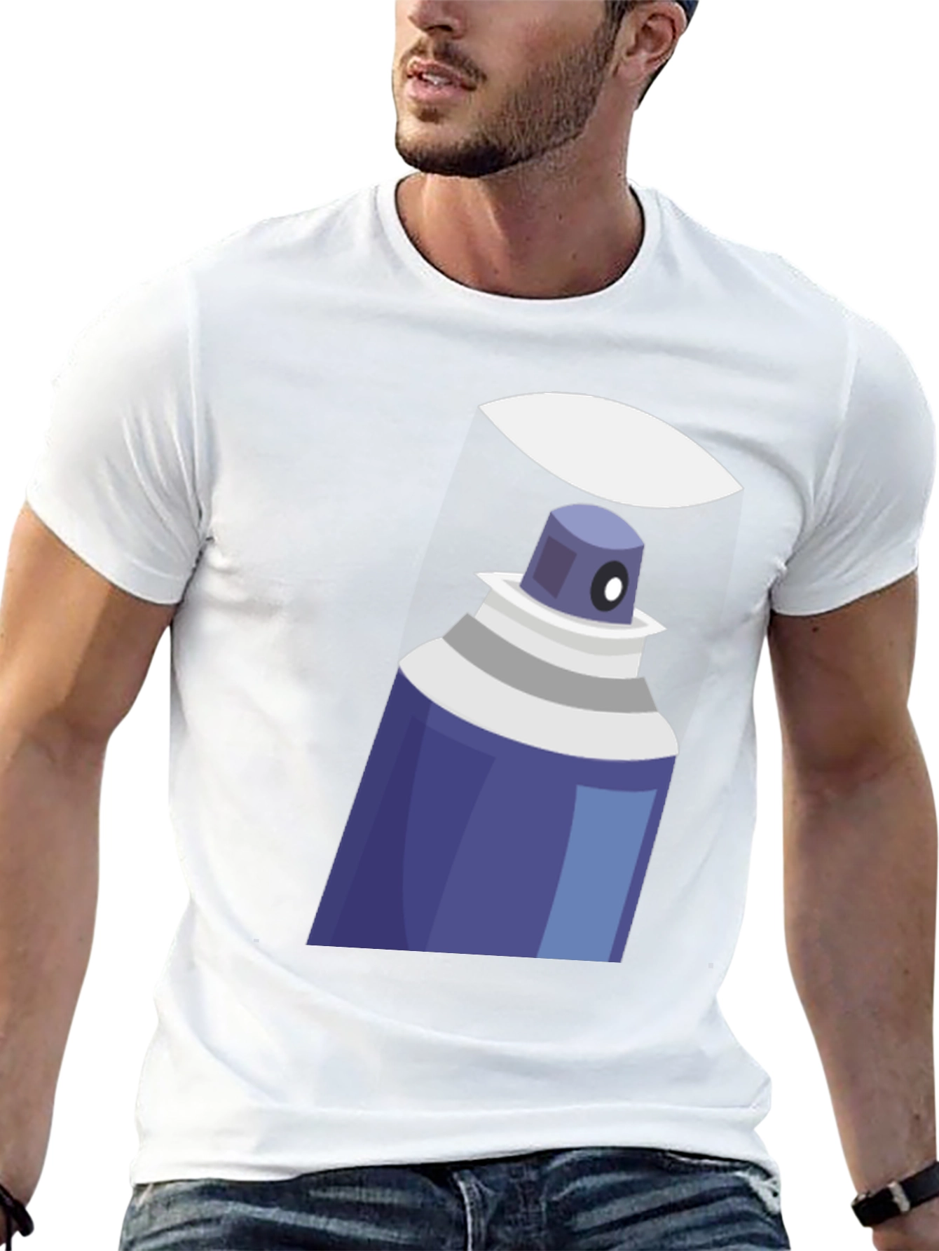Spray Paint Graphic Tee - Cool Artistic T-Shirt