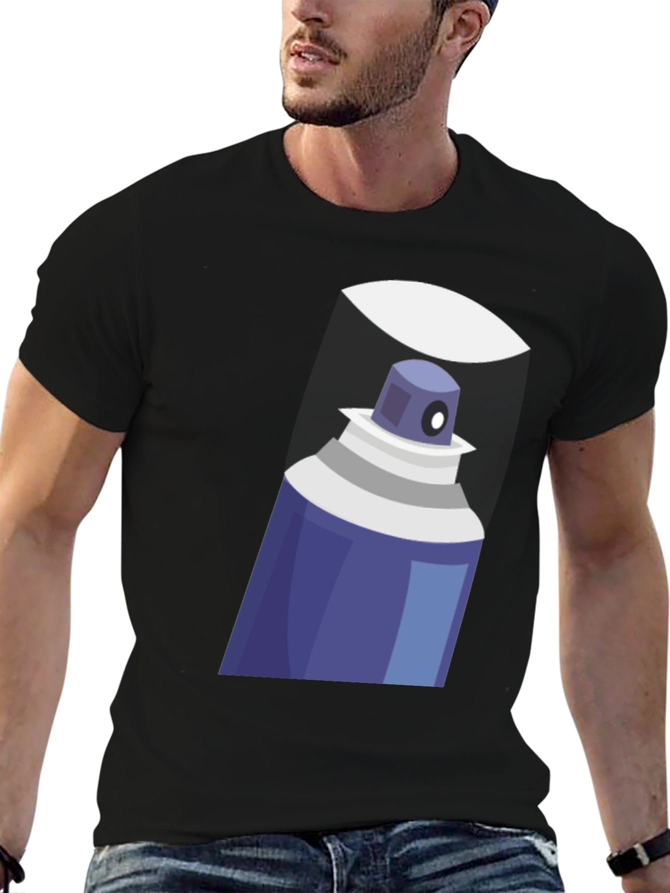 Spray Paint Graphic Tee - Cool Artistic T-Shirt