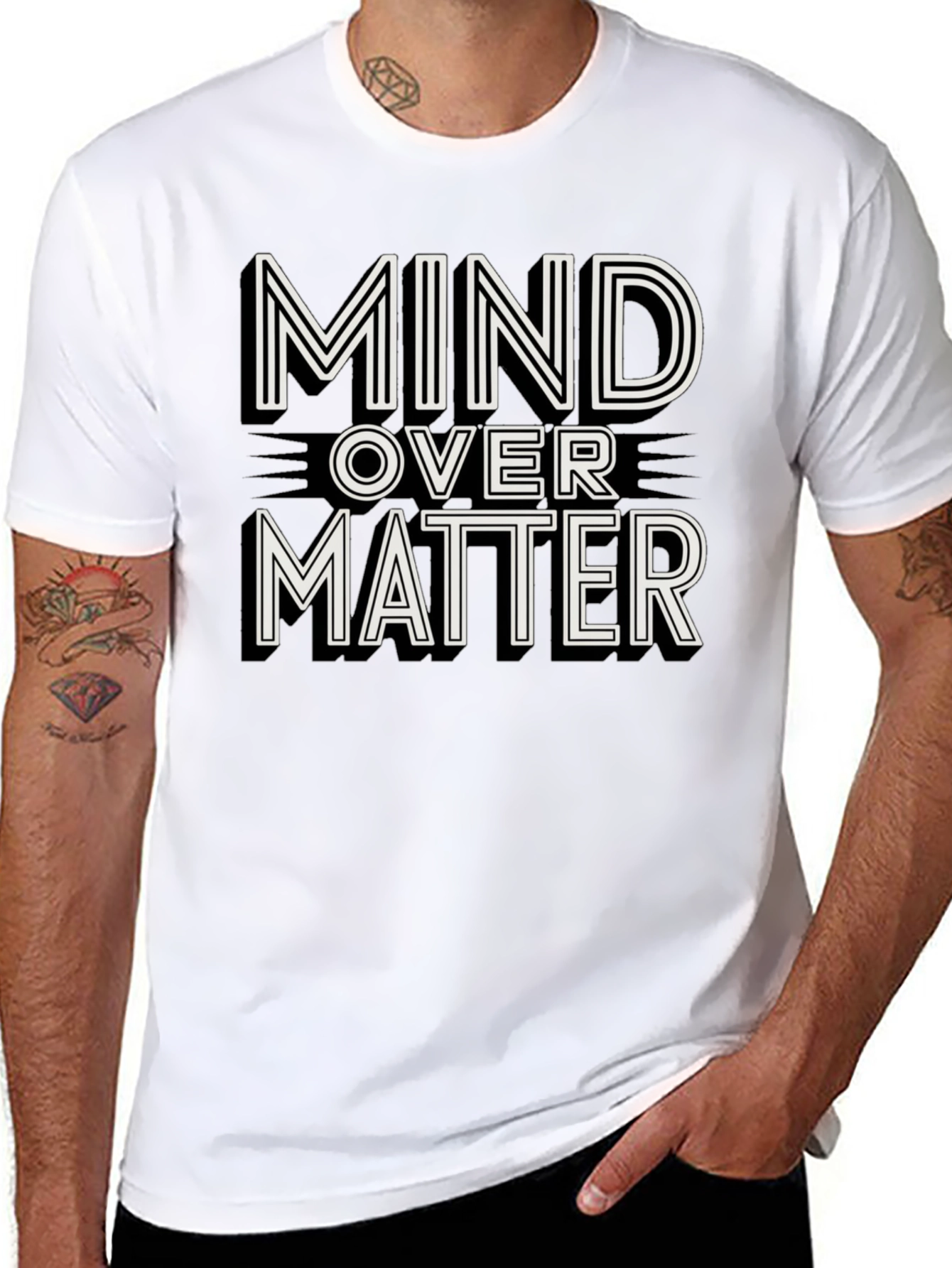 Mind Over Matter Graphic Tee - Motivation Shirt