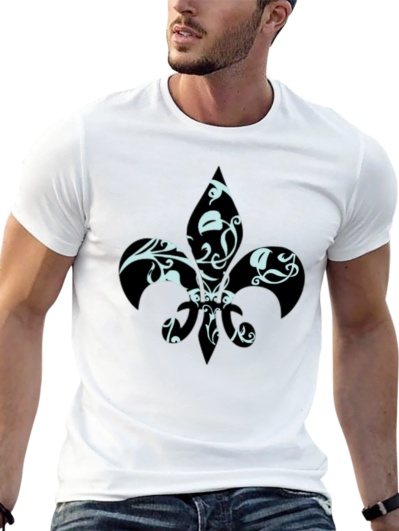 Fleur-de-lis Graphic Black T-Shirt