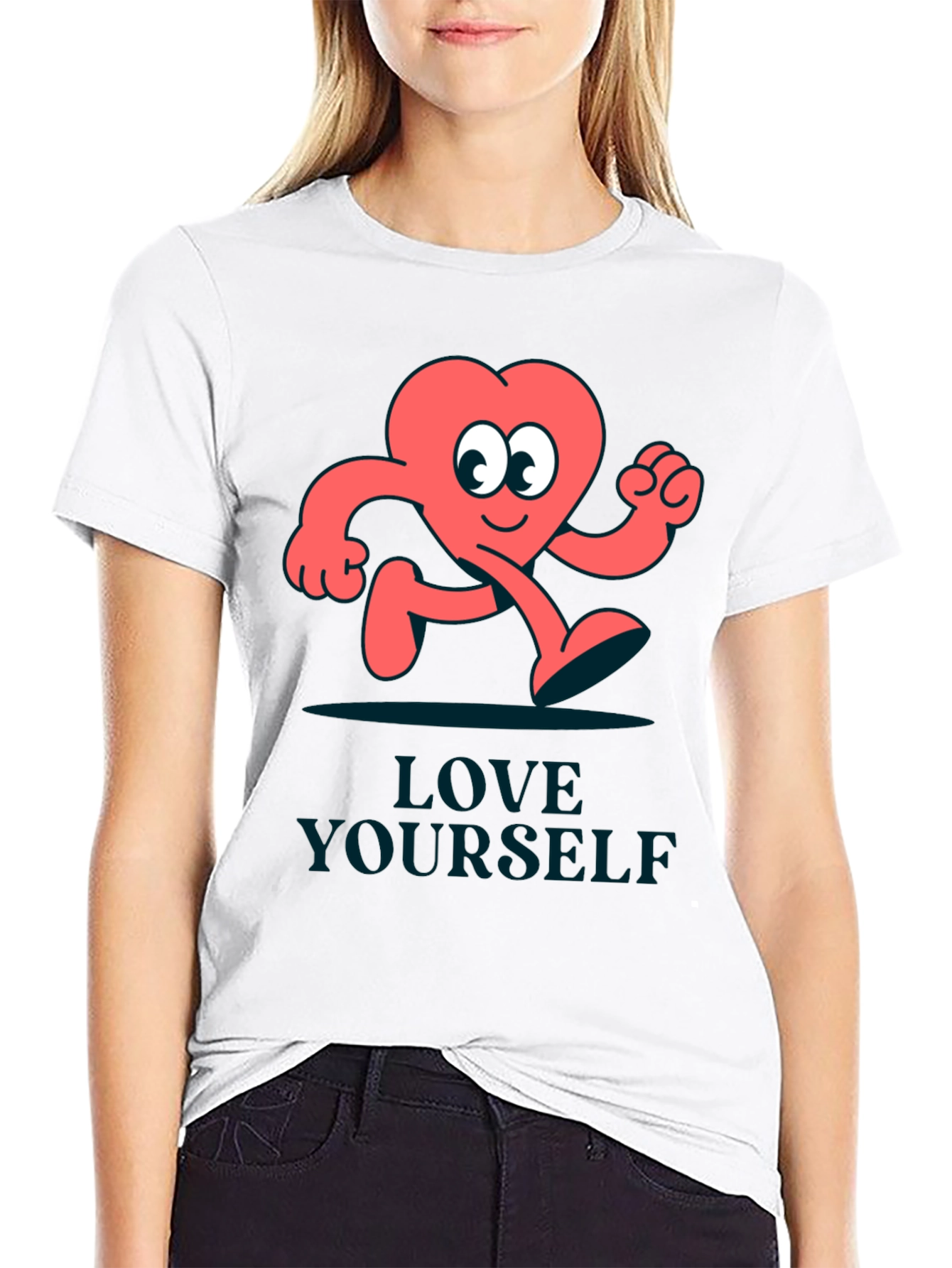 Love Yourself T-Shirt - Funny Heart Design