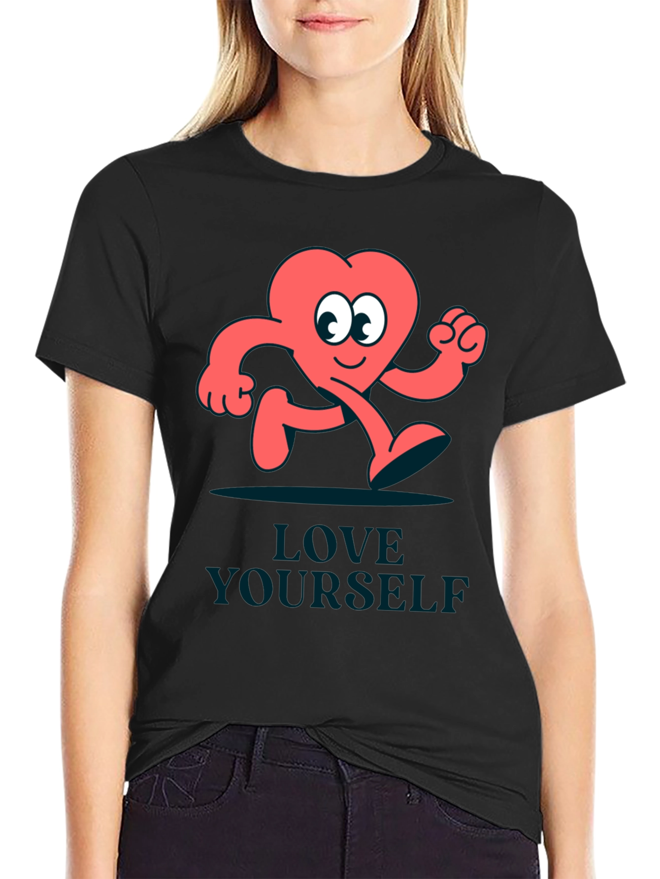 Love Yourself T-Shirt - Funny Heart Design