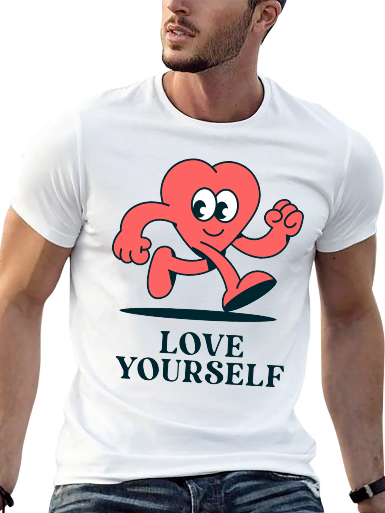 Love Yourself T-Shirt - Funny Heart Design