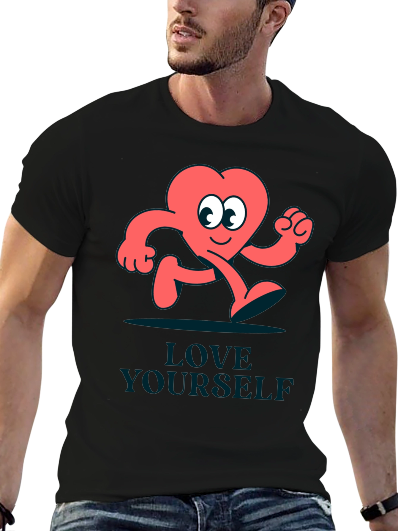 Love Yourself T-Shirt - Funny Heart Design