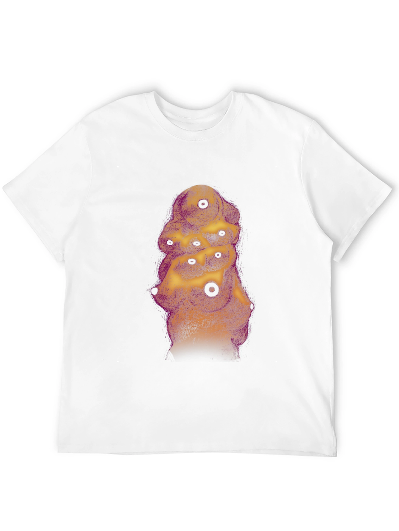 Abstract Eye Tower Graphic Black T-Shirt